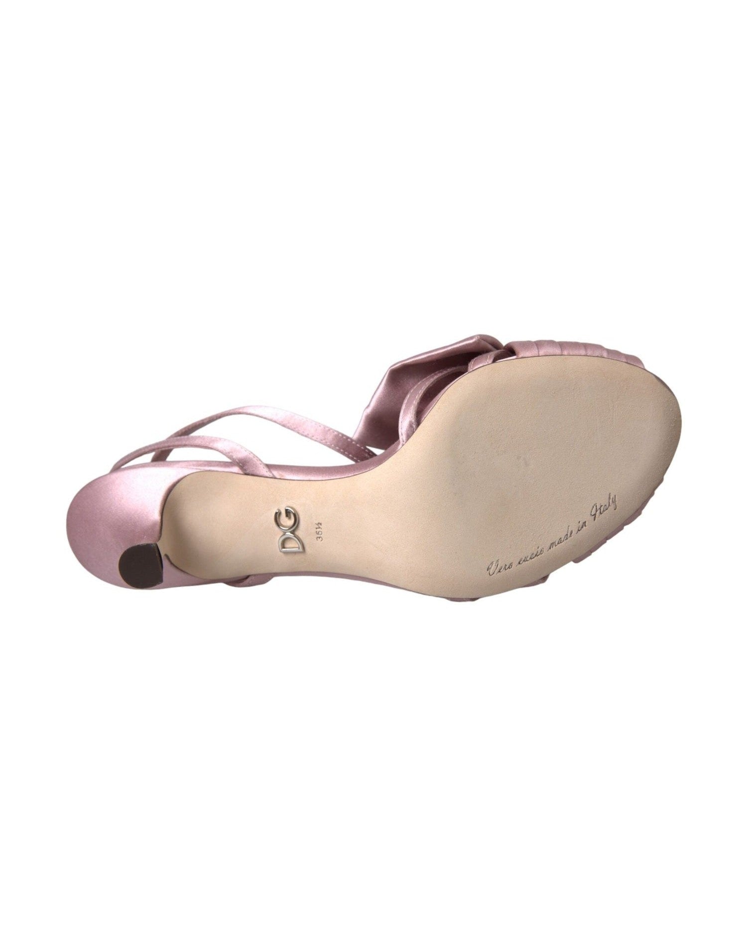 Dolce & Gabbana Pink Keira Crystal Heels Sandals Shoes Glam Steals