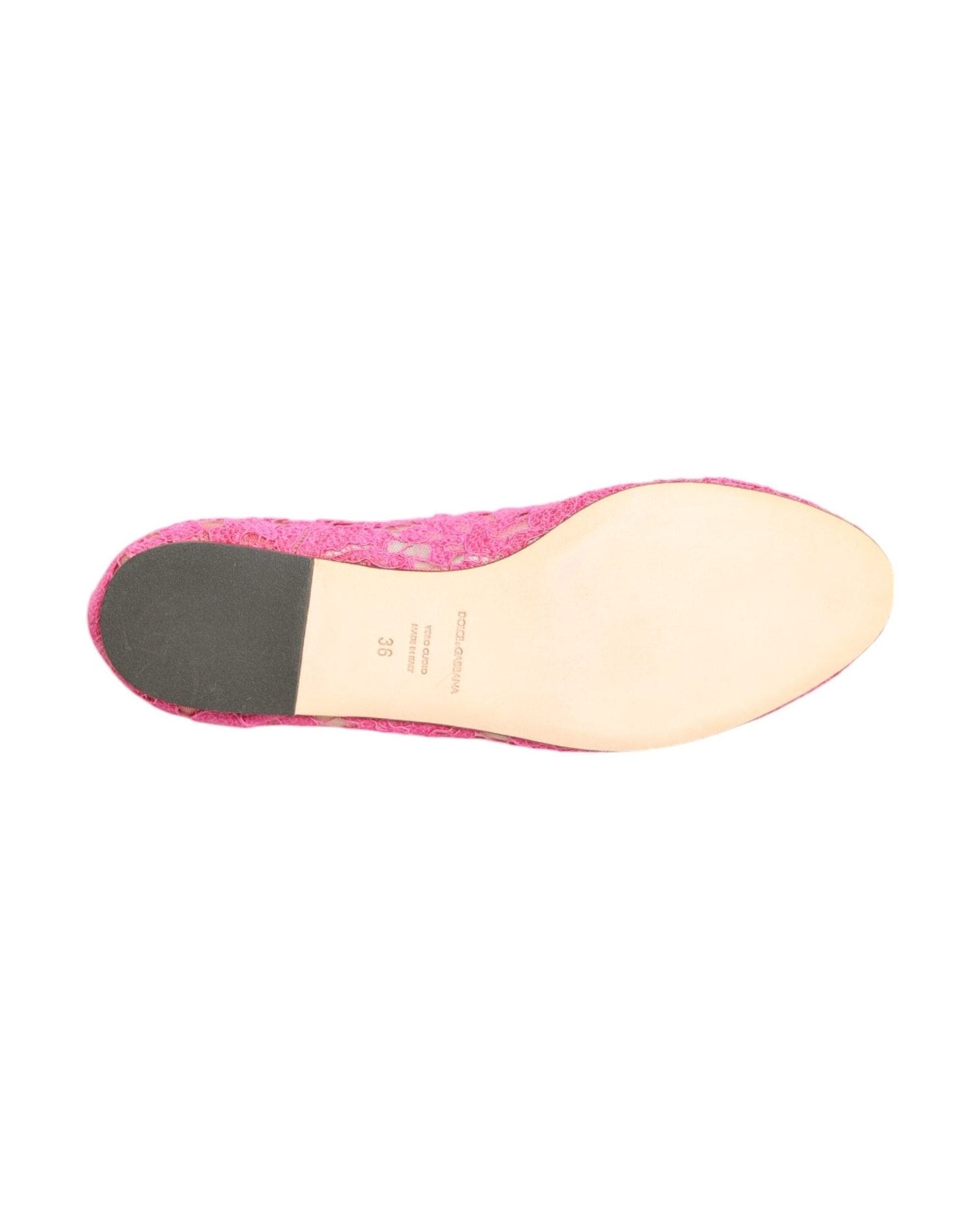 Dolce & Gabbana Pink Lace Taormina Crystals Flats Shoes Glam Steals