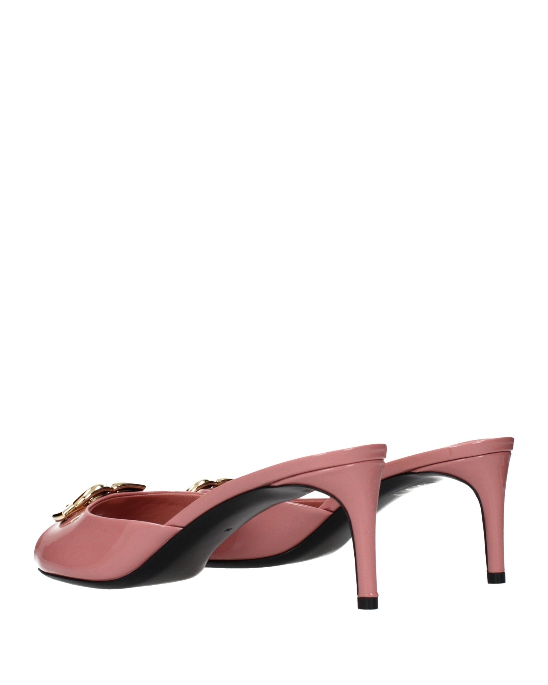 Dolce & Gabbana Pink Leather Stiletto Heel Glam Steals