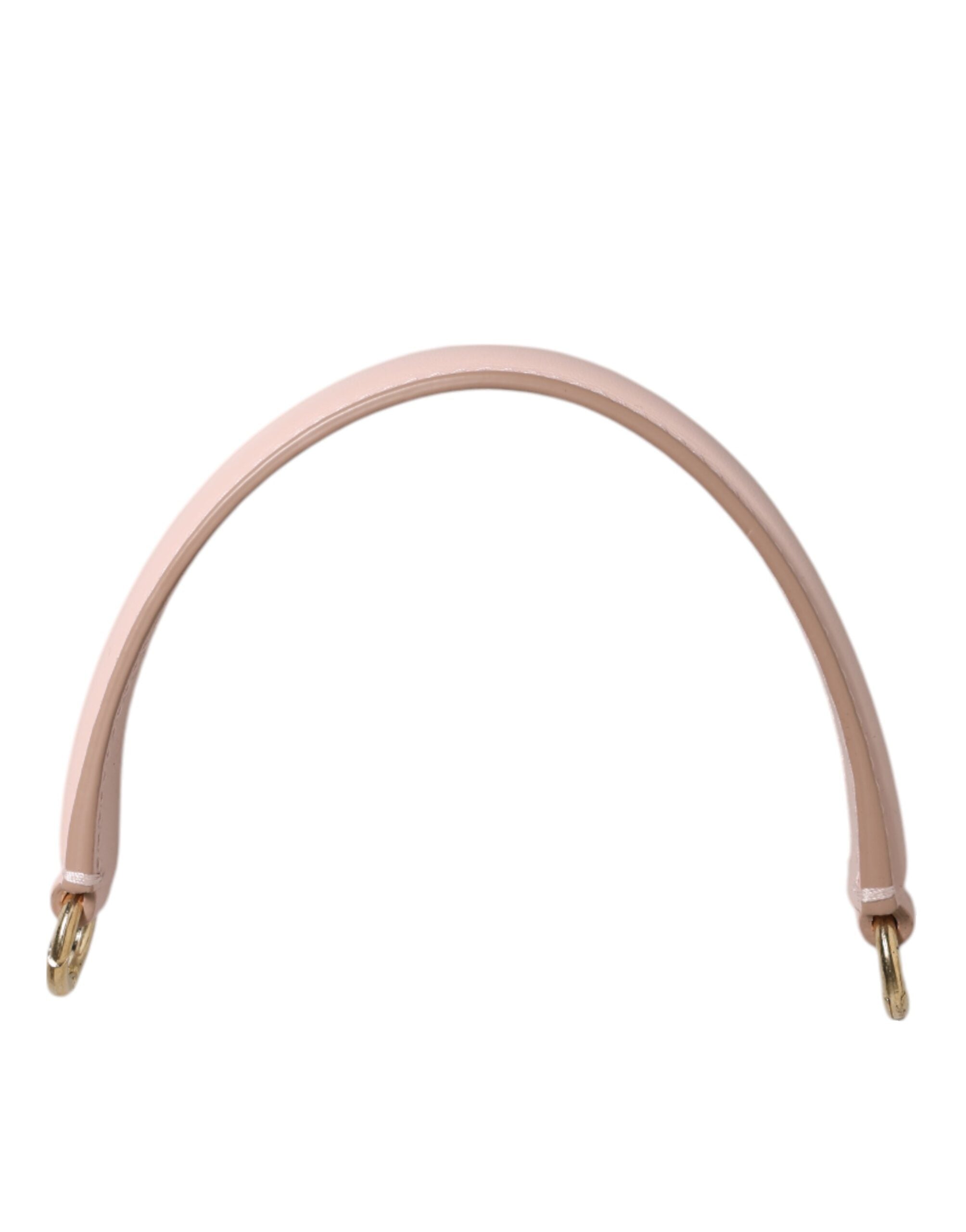 Dolce & Gabbana Pink Leather Strap Gold Tone Big Bag Handle Shoulder Glam Steals