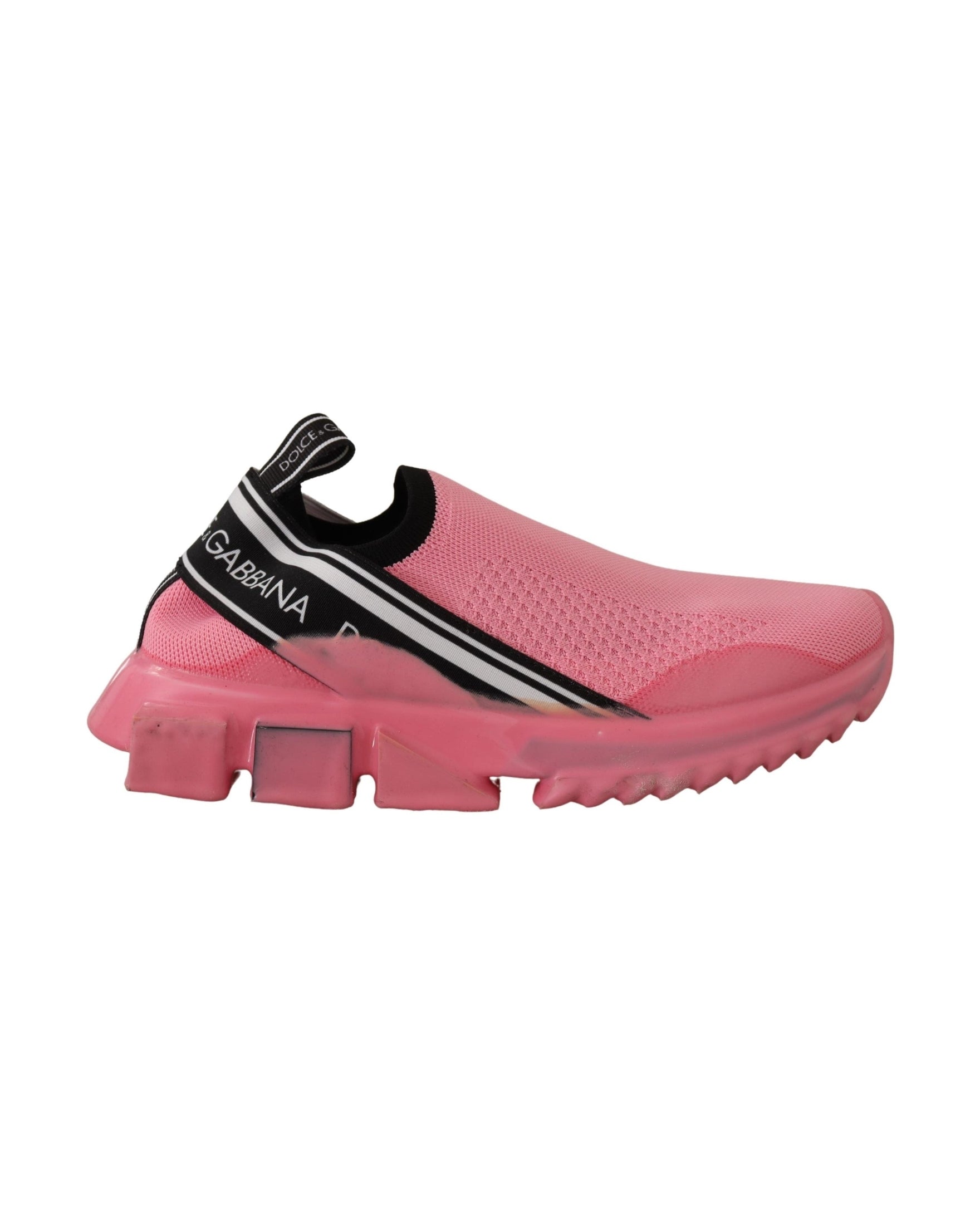 Dolce & Gabbana Pink Low Top Slip On Casual Sorrento Sneakers Sneakers