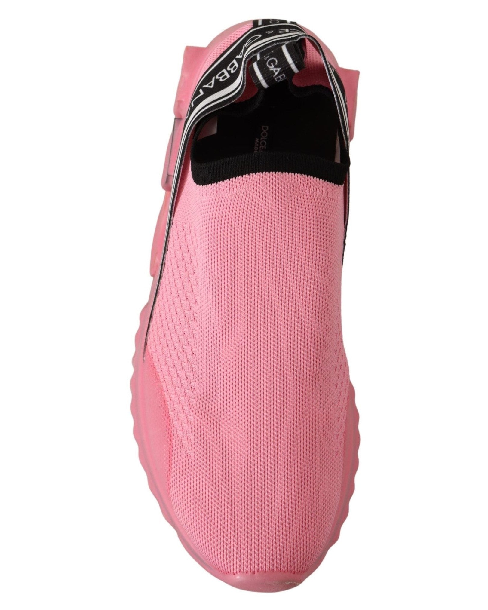 Dolce & Gabbana Pink Low Top Slip On Casual Sorrento Sneakers Sneakers
