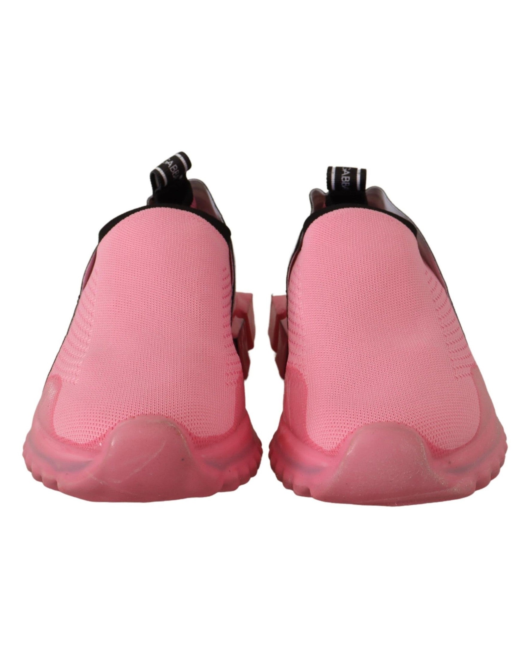 Dolce & Gabbana Pink Low Top Slip On Casual Sorrento Sneakers Sneakers