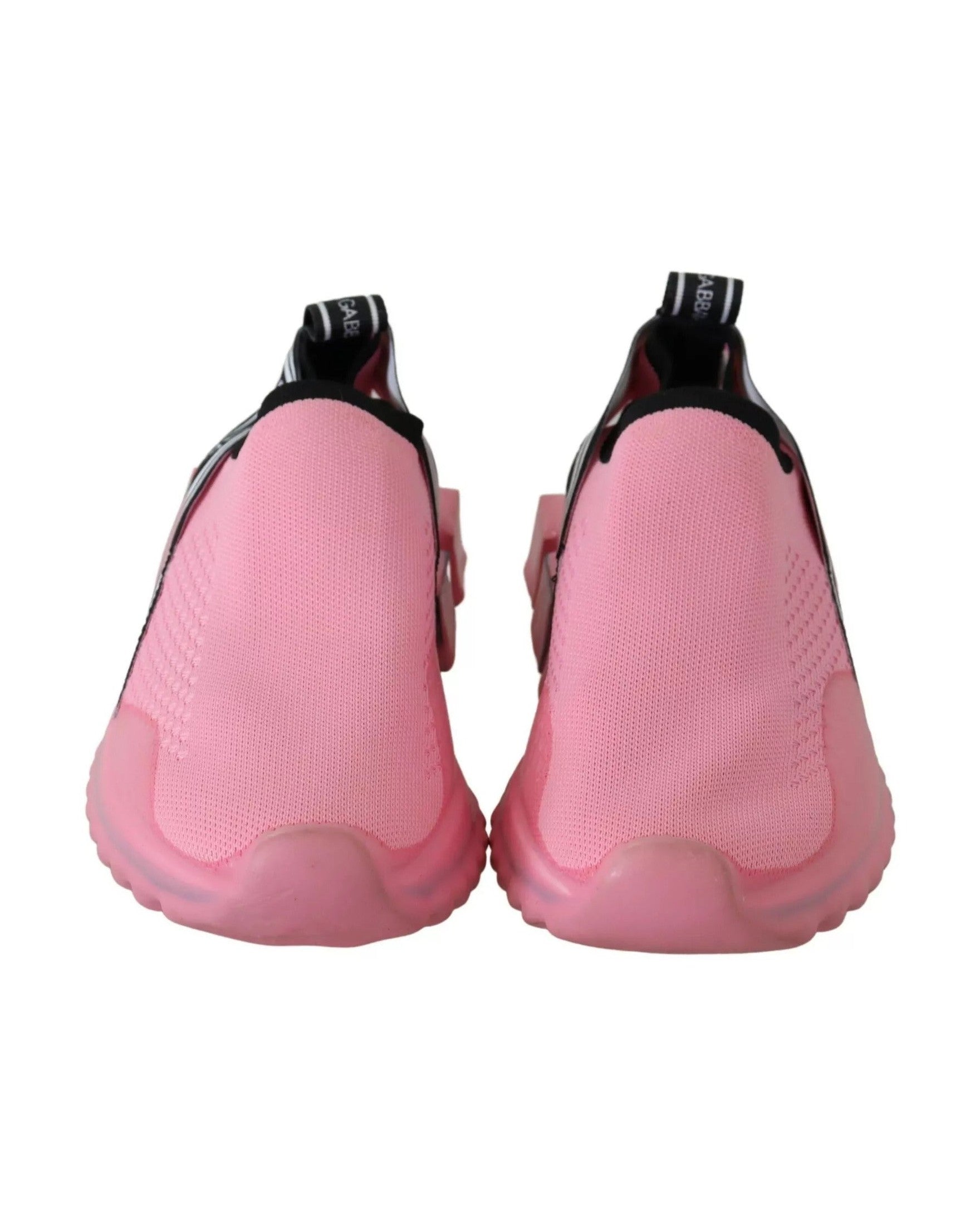 Dolce & Gabbana Pink Low Top Sorrento Sneakers Slip On Casual Shoes Glam Steals