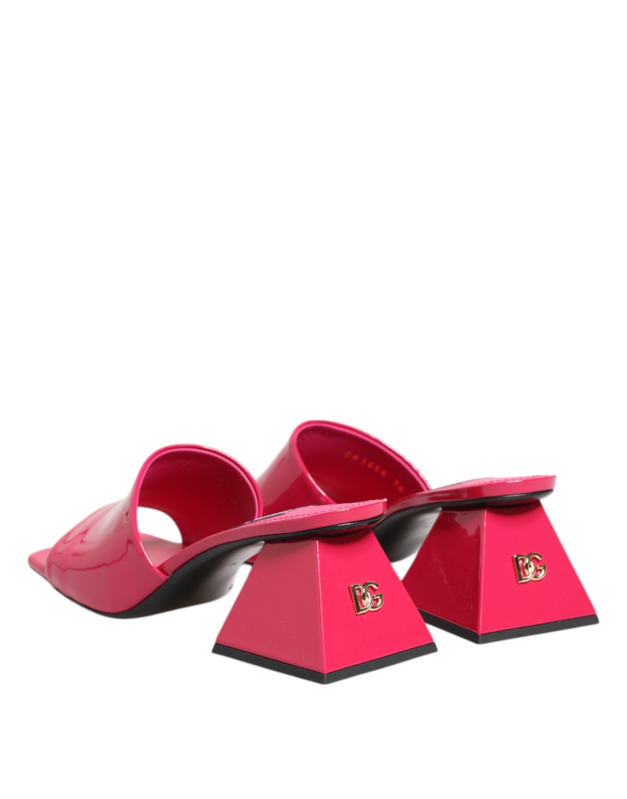 Dolce & Gabbana Pink Open Toe Block Heel Mules Sandals Shoes Glam Steals