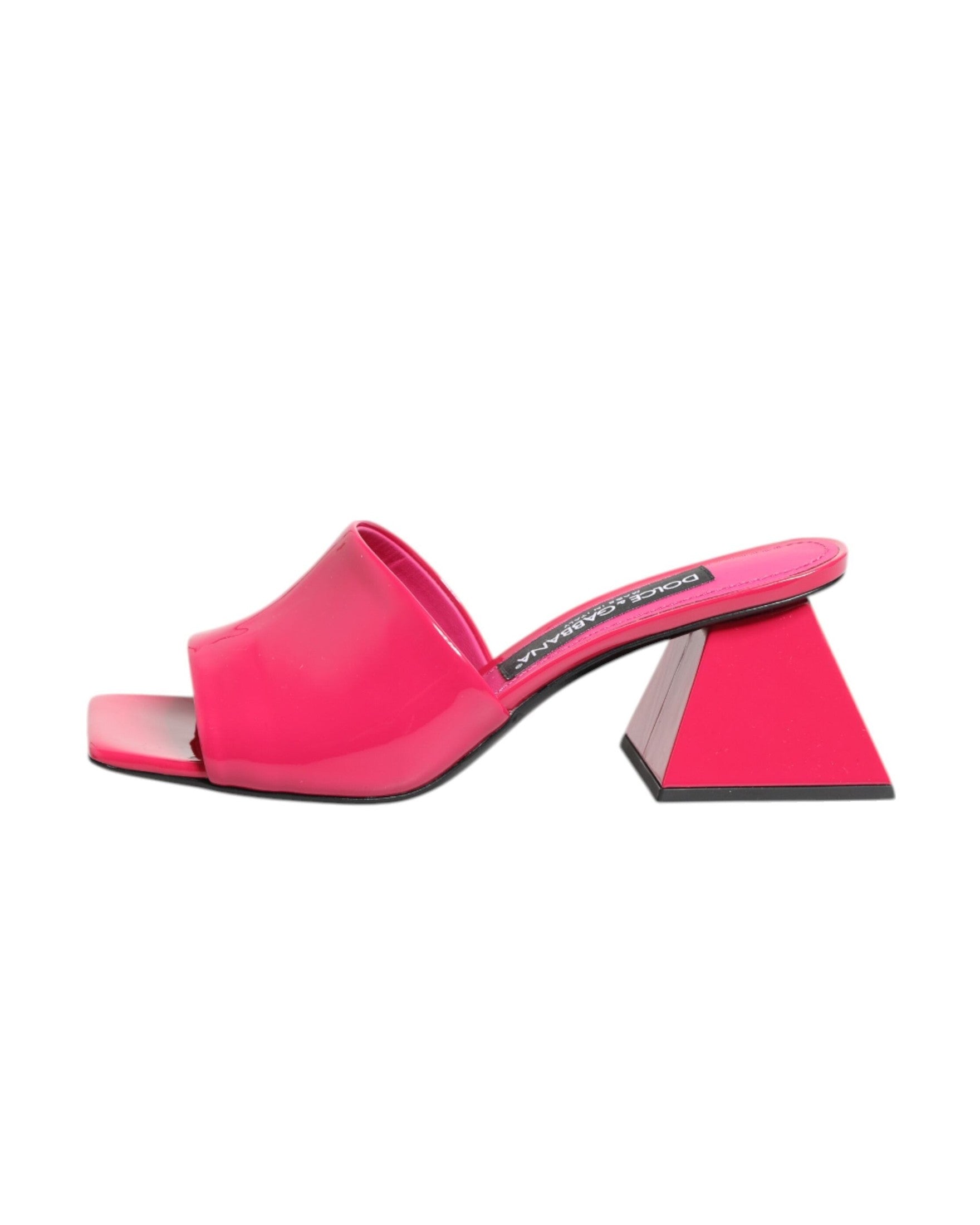 Dolce & Gabbana Pink Open Toe Block Heel Mules Sandals Shoes Glam Steals