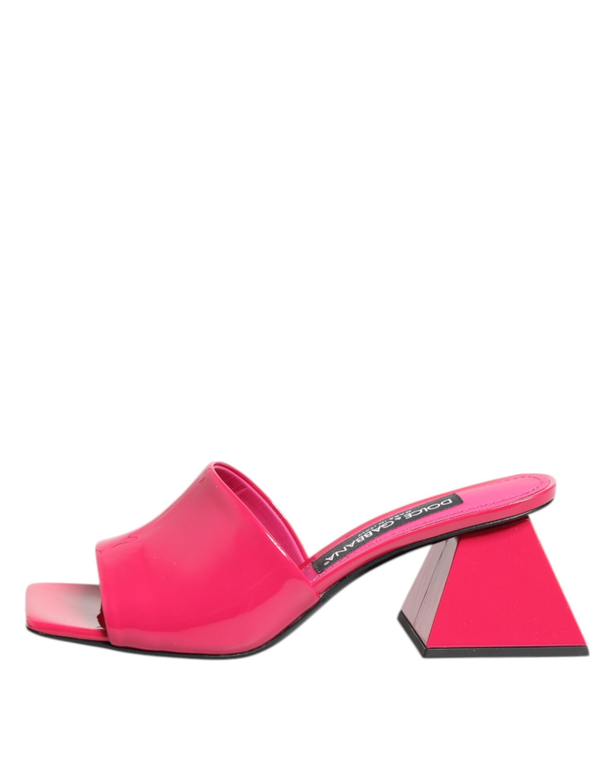 Dolce & Gabbana Pink Open Toe Block Heel Mules Sandals Shoes Glam Steals