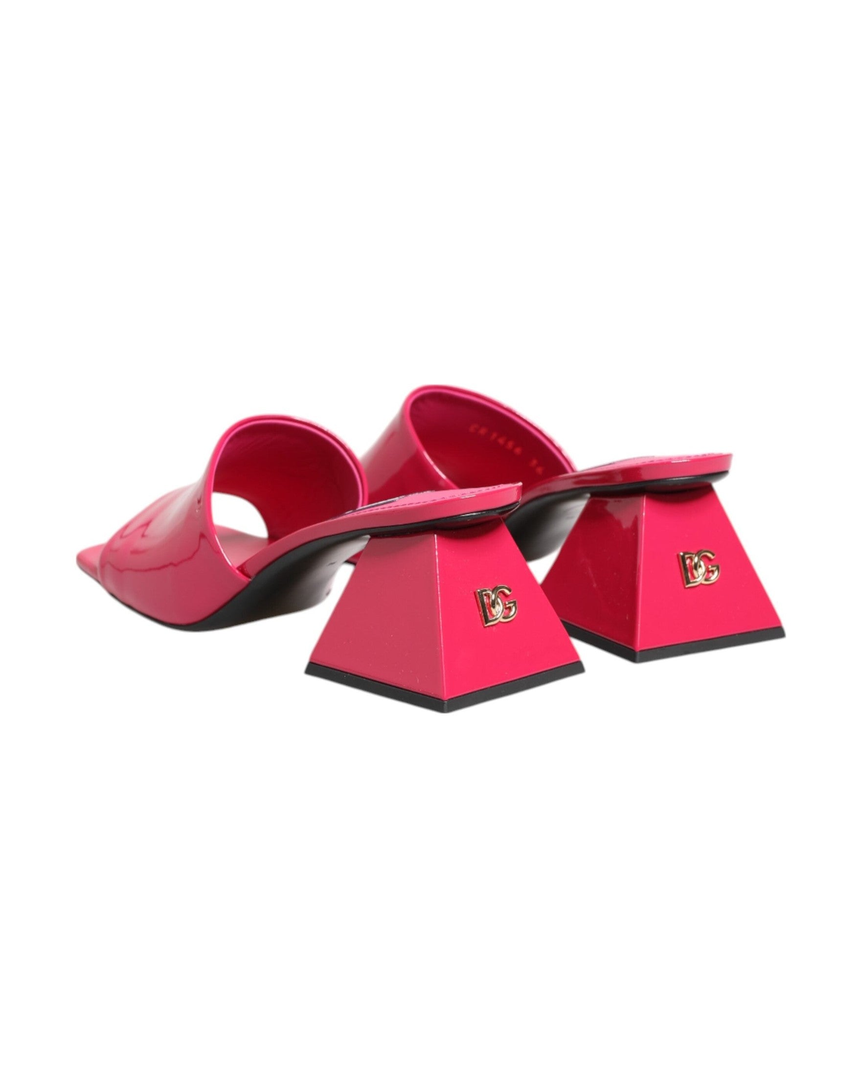 Dolce & Gabbana Pink Open Toe Block Heel Mules Sandals Shoes Glam Steals