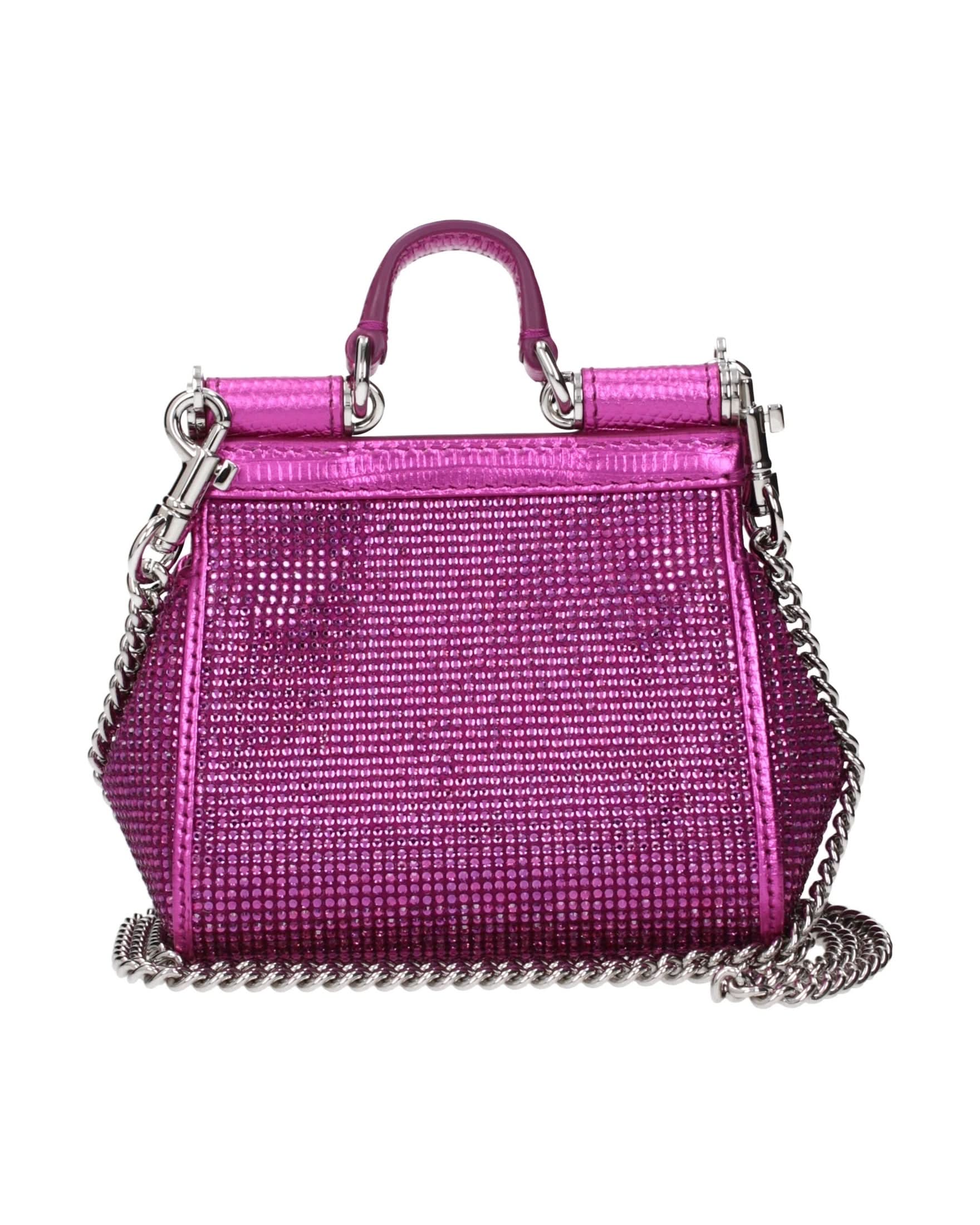 Dolce & Gabbana Pink Satin Handbag Handbags