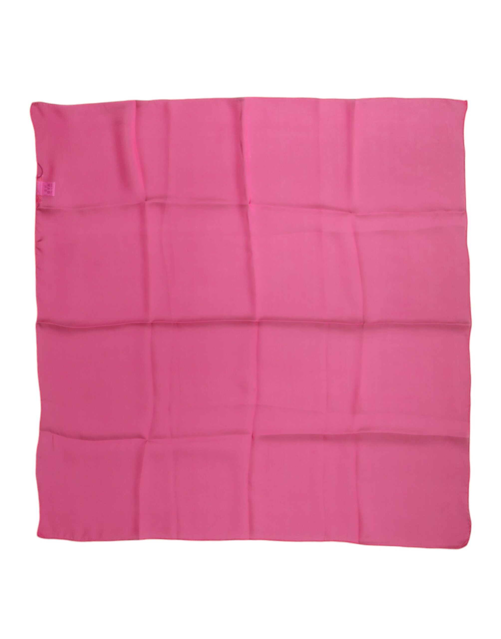 Dolce & Gabbana Pink Silk Neck Wrap Square Foulard Scarf Glam Steals