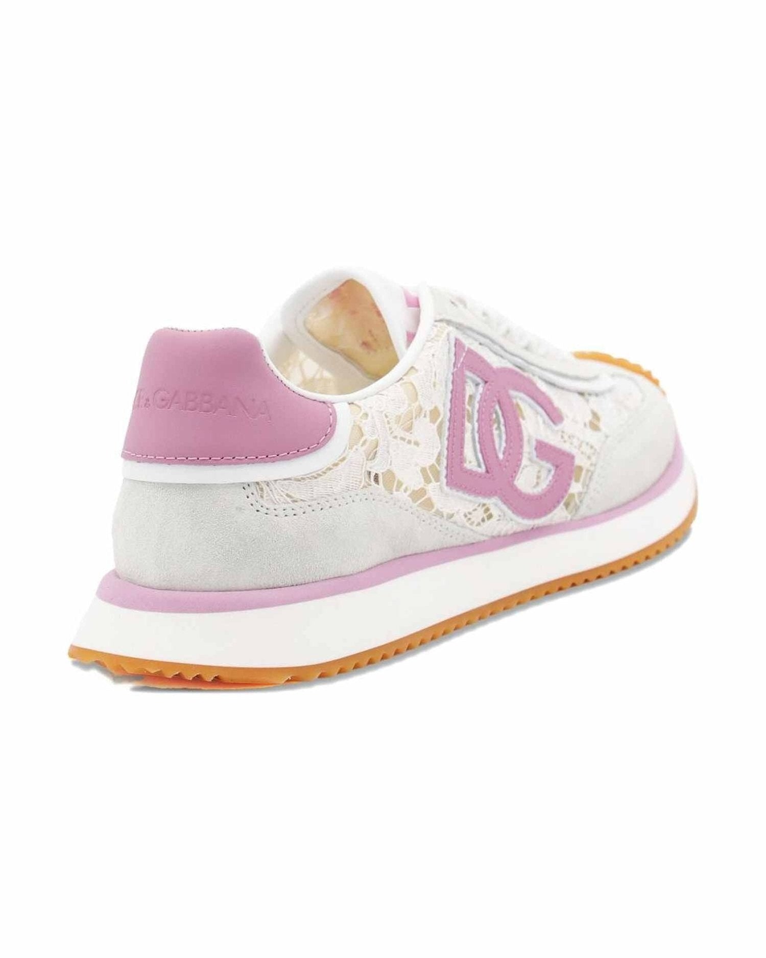 Dolce & Gabbana Pink Sneakers Glam Steals