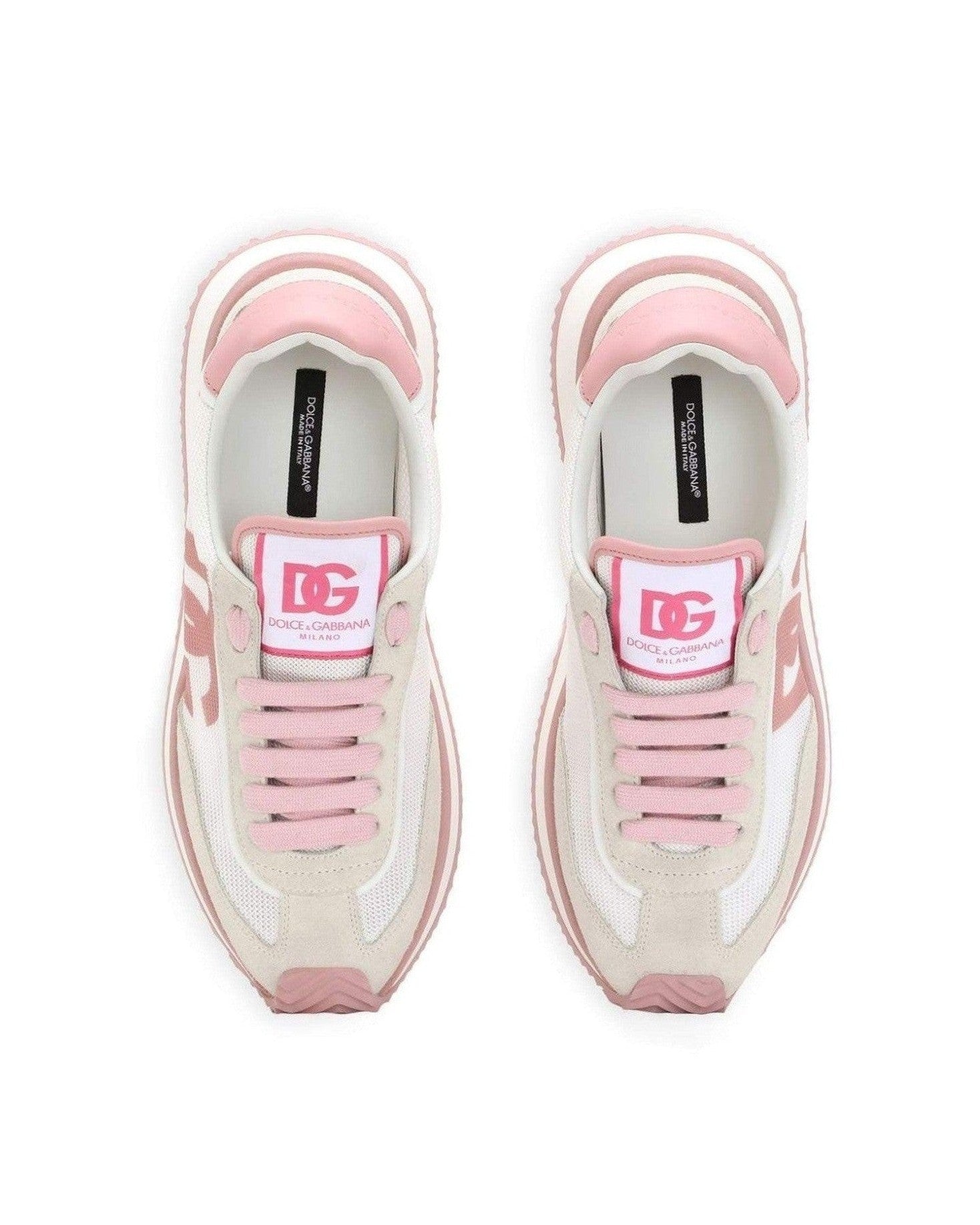 Dolce & Gabbana Pink Sneakers Glam Steals
