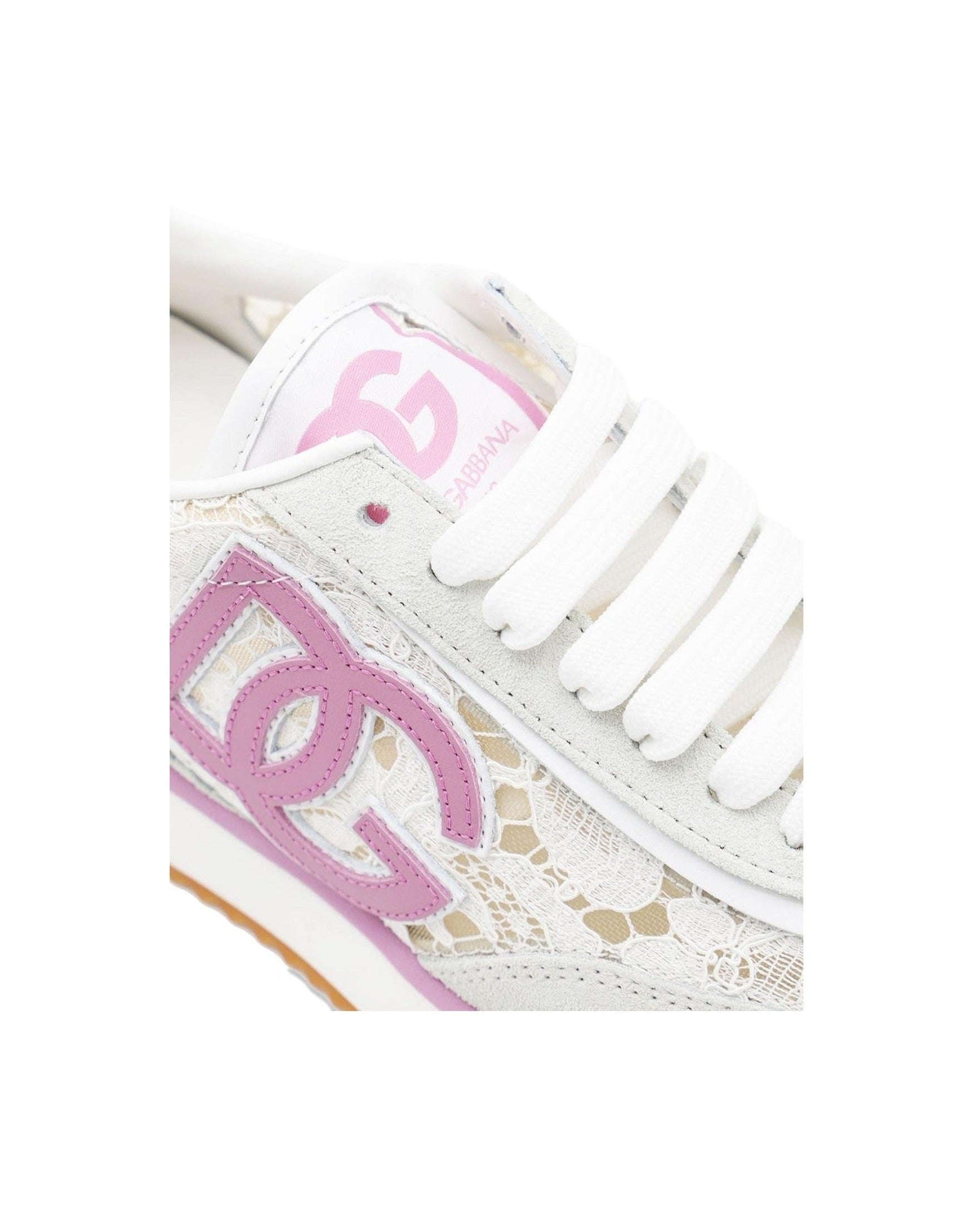 Dolce & Gabbana Pink Sneakers Glam Steals