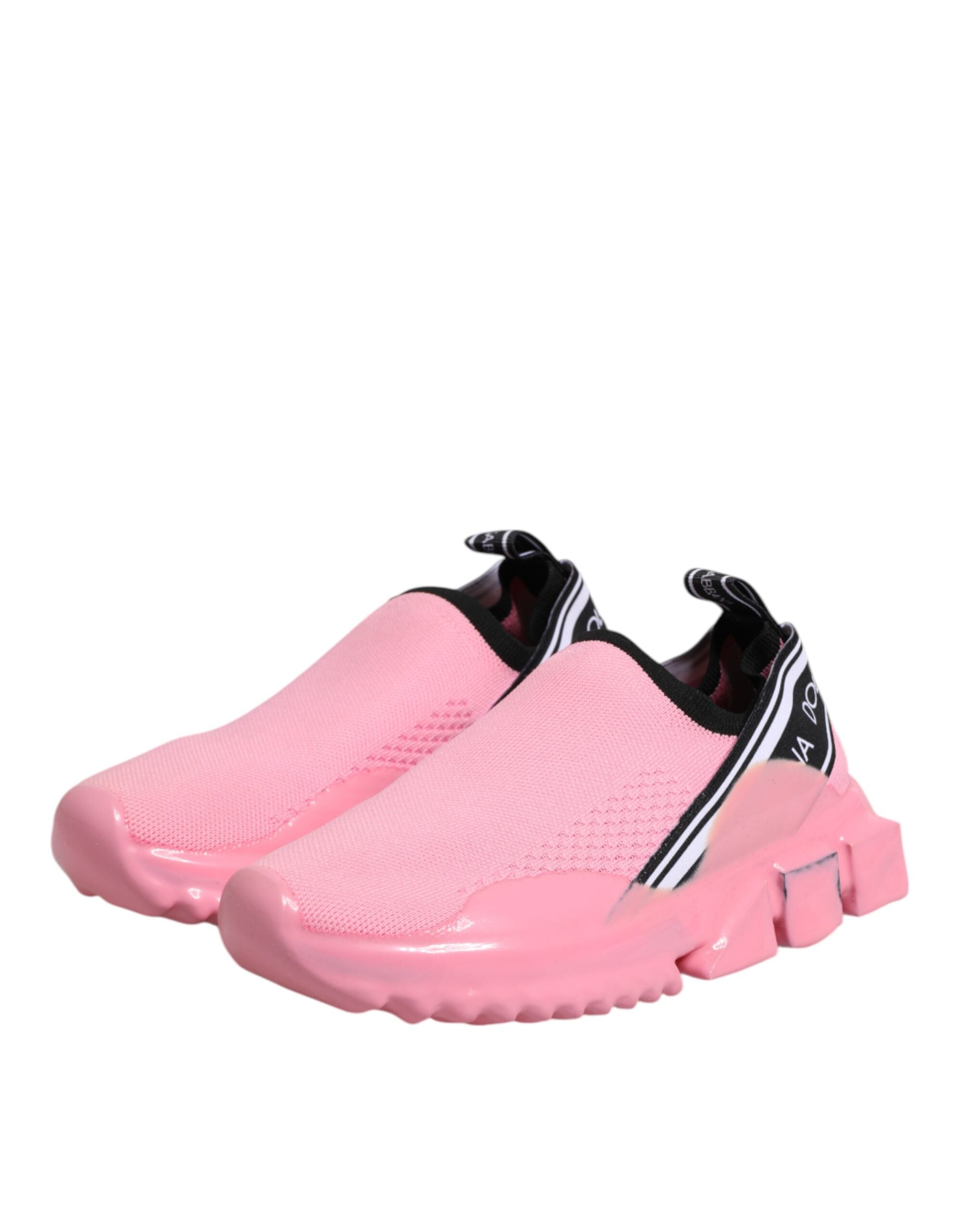 Dolce & Gabbana Pink Sorrento Low Top Women Sneakers Shoes Glam Steals