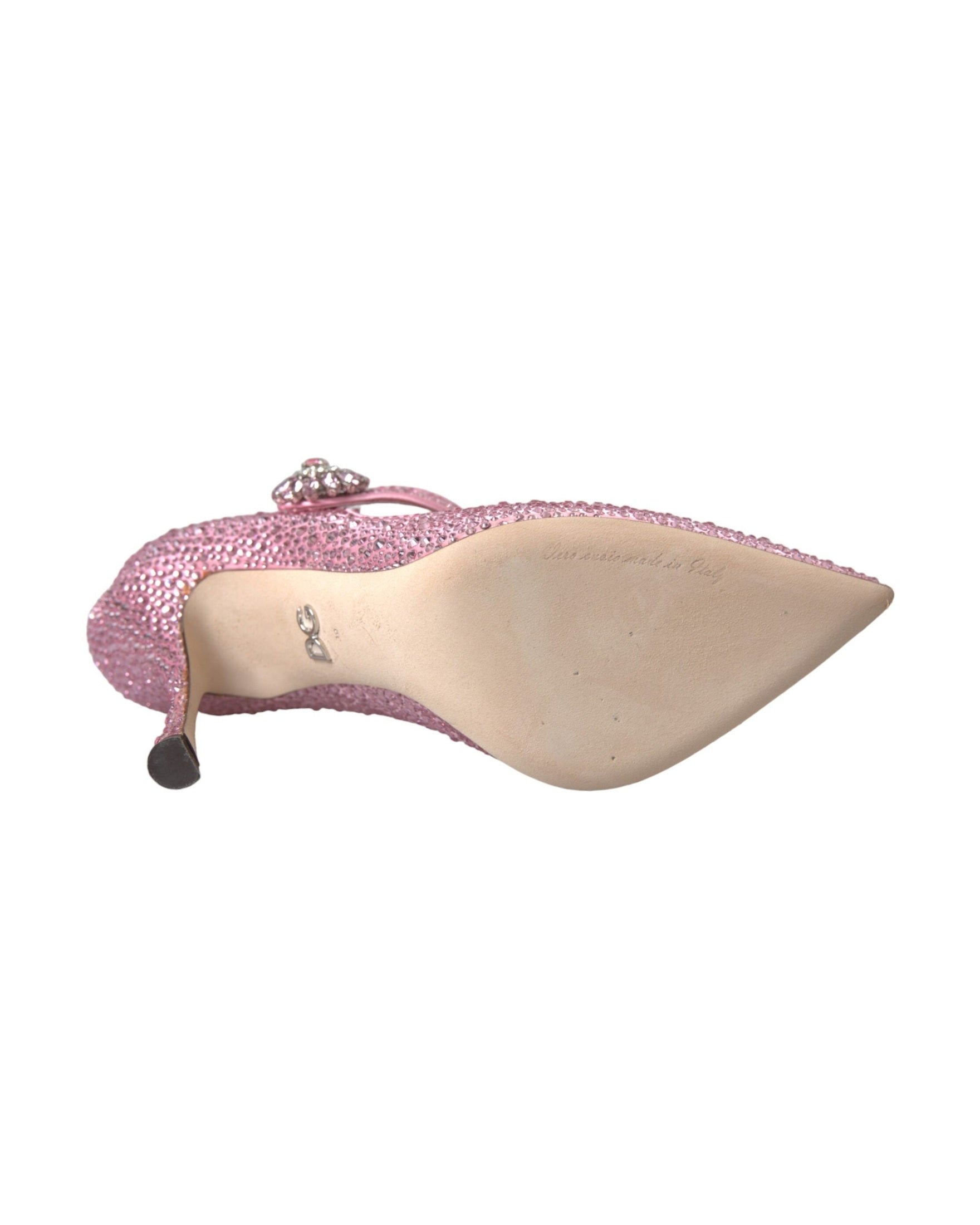 Dolce & Gabbana Pink Strass Crystal Heels Pumps Shoes Glam Steals