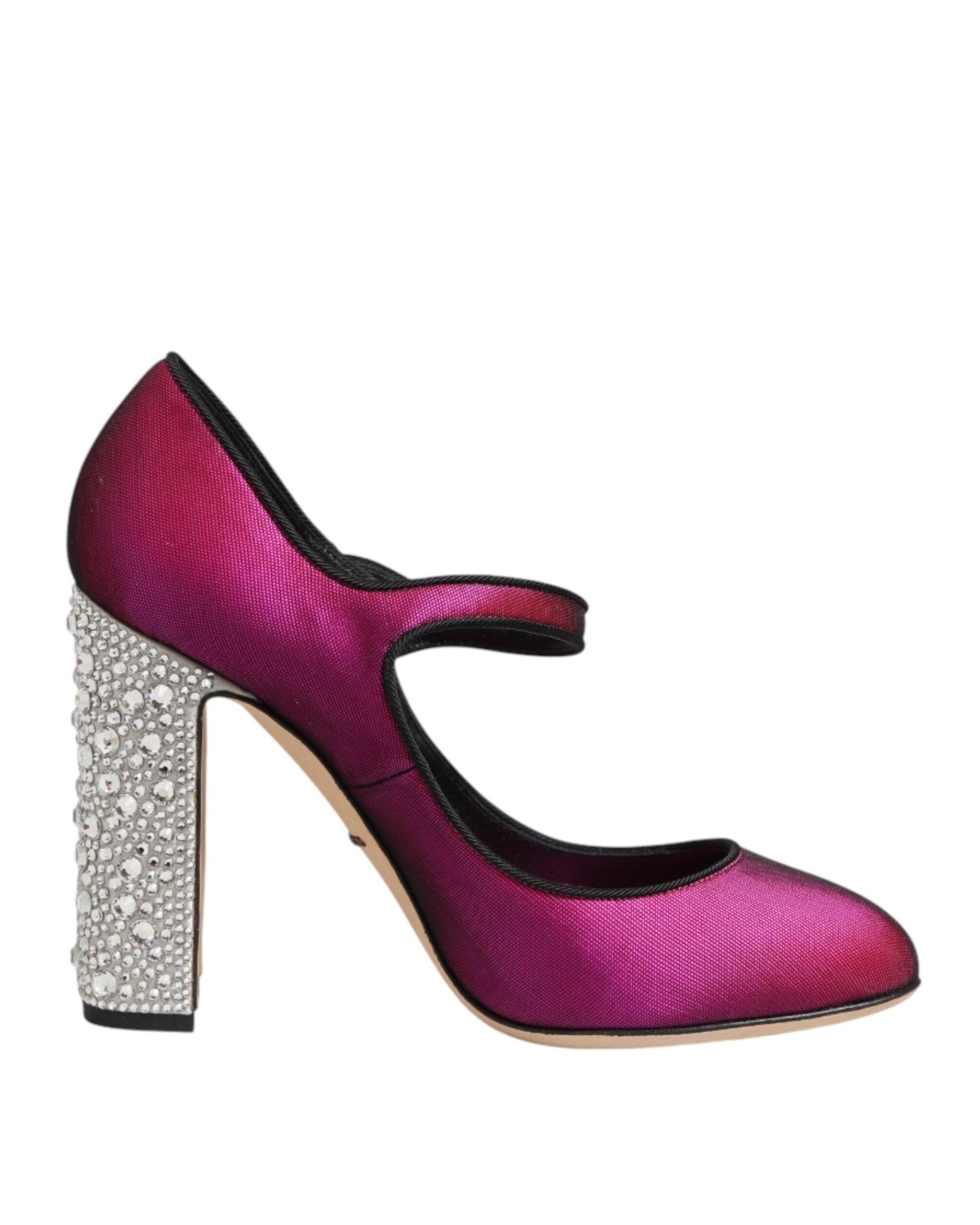 Dolce & Gabbana Pink Strass Mary Janes Heels Pumps Shoes Glam Steals