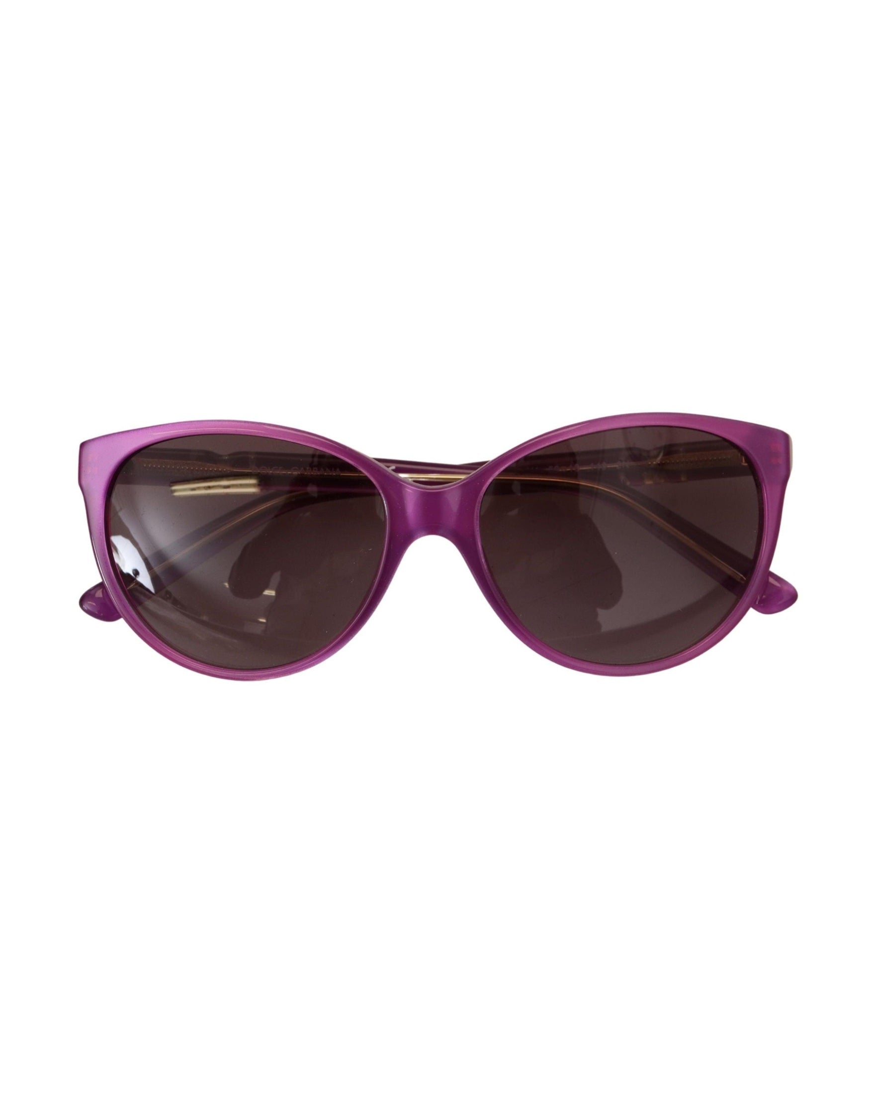 Dolce & Gabbana Purple Acetate Frame Round Sunglasses Glam Steals