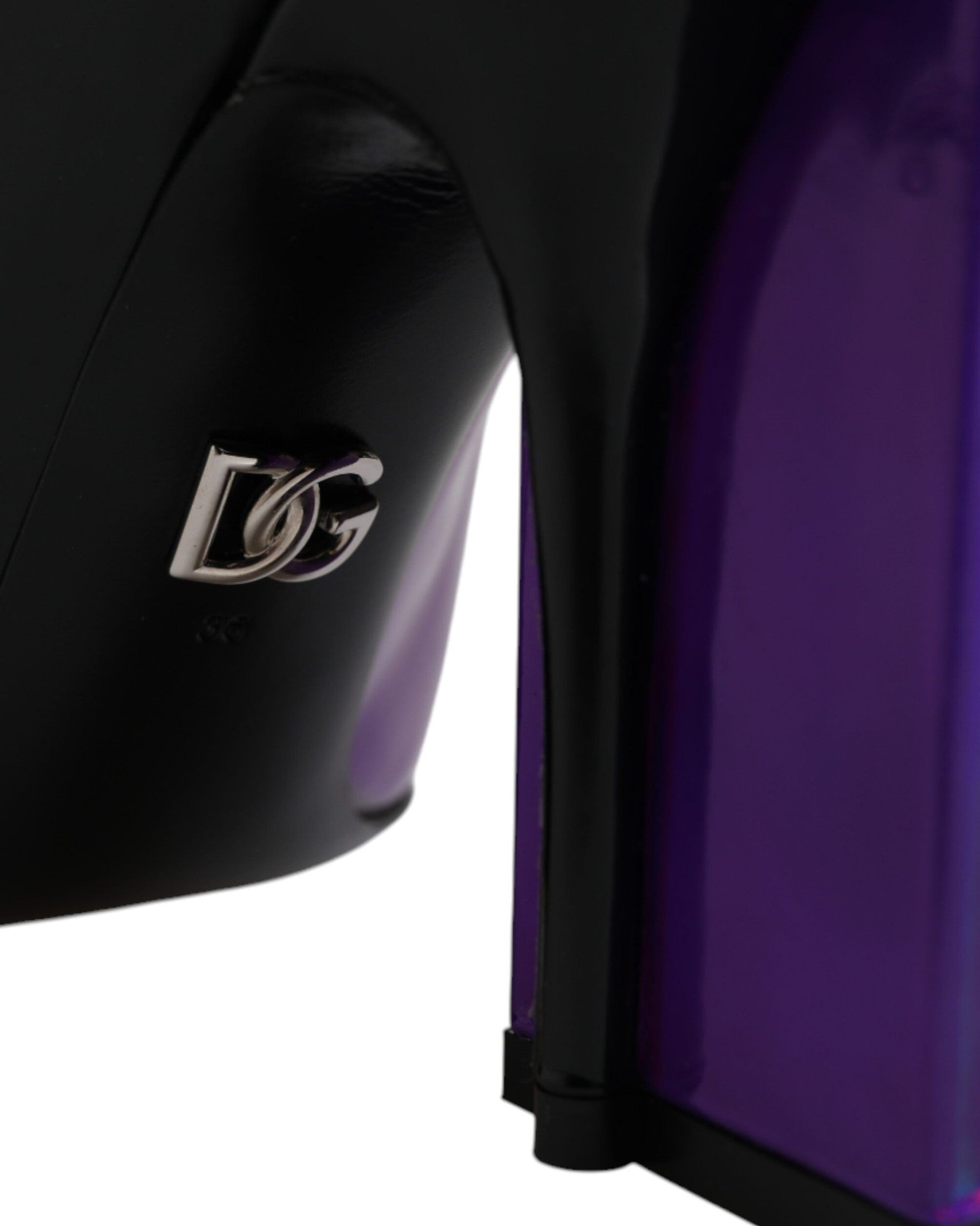 Dolce & Gabbana Purple Black Pointed Ankle Boots Shoes Glam Steals