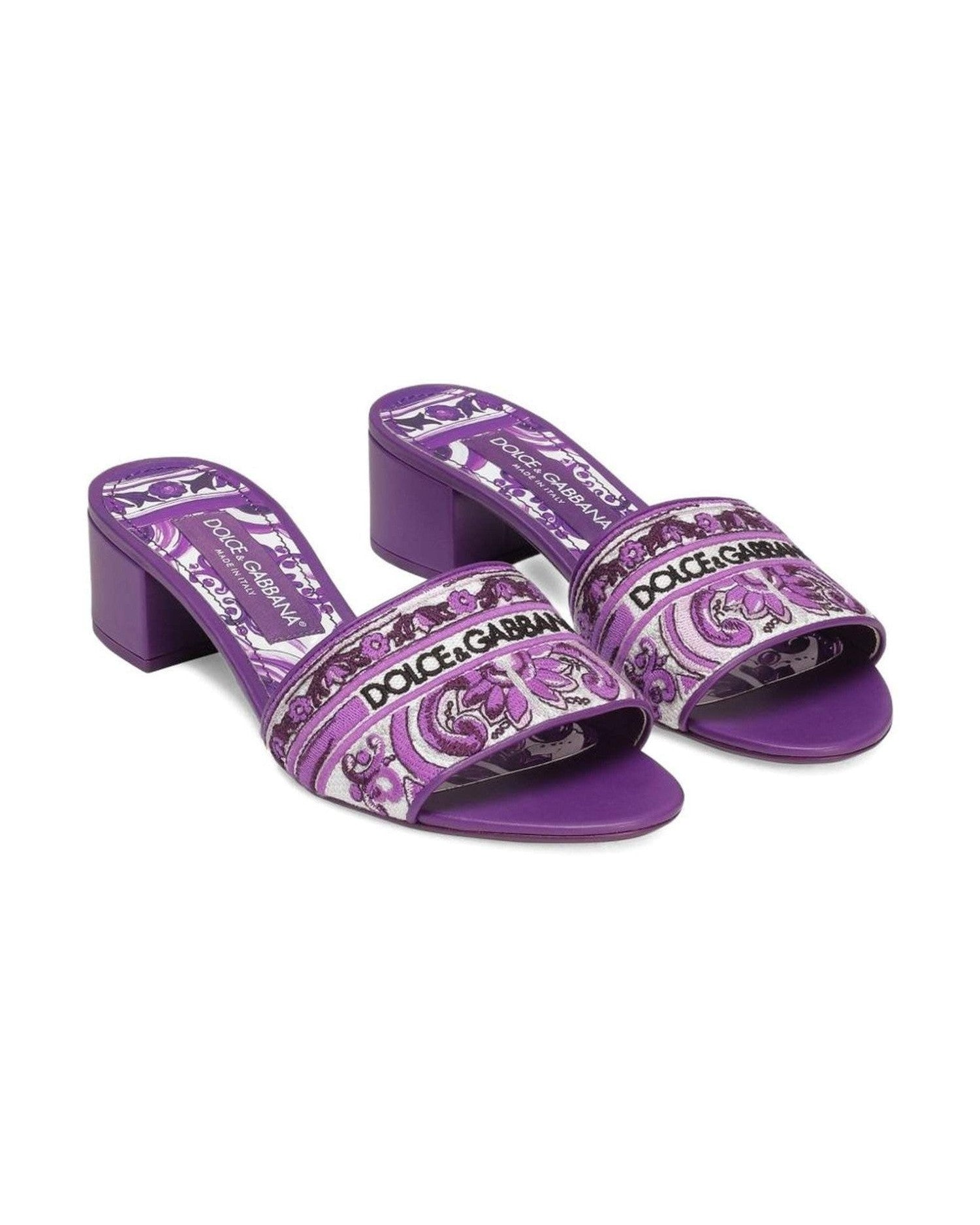 Dolce & Gabbana Purple Sandals Glam Steals