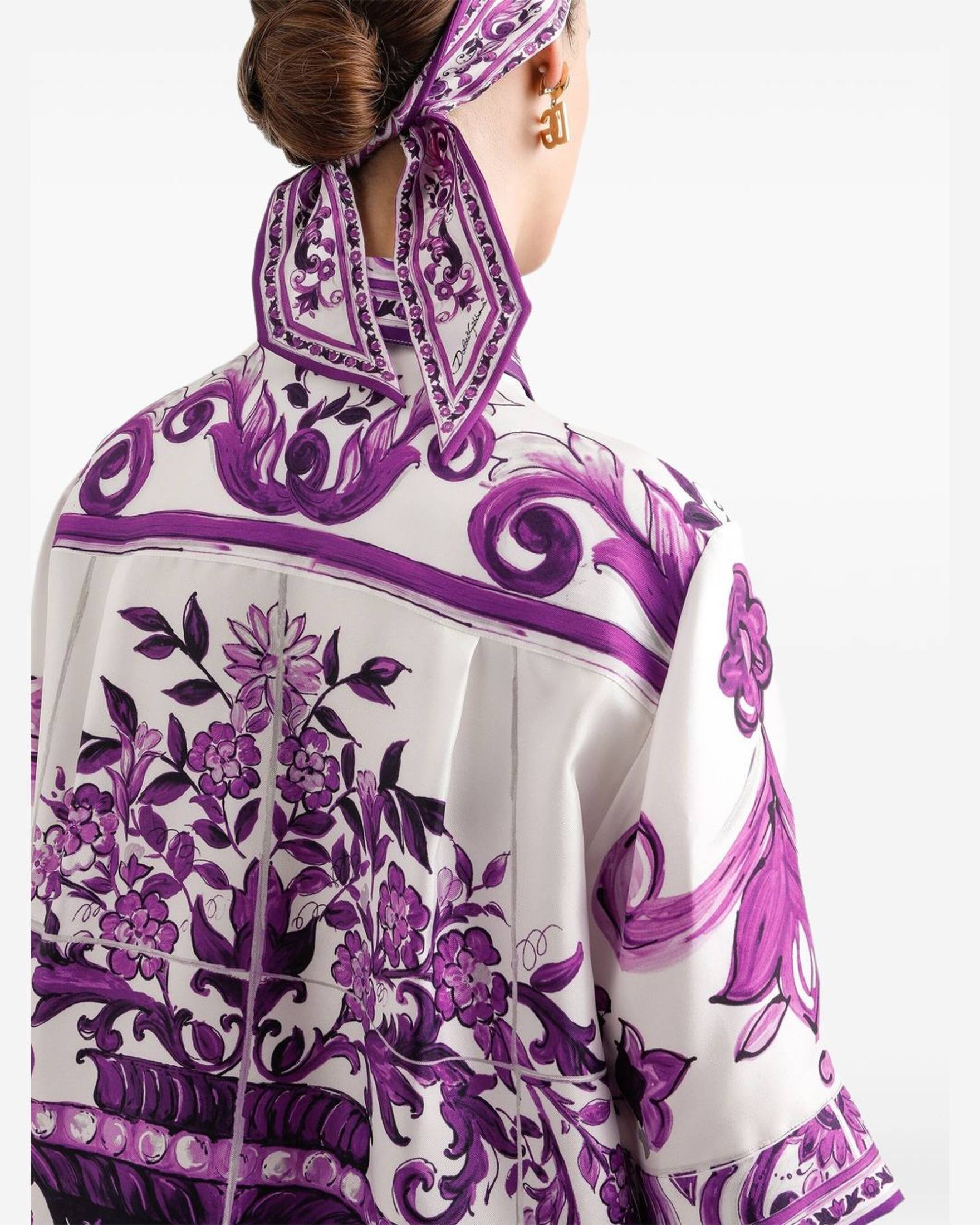 Dolce & Gabbana Purple Shirt Glam Steals