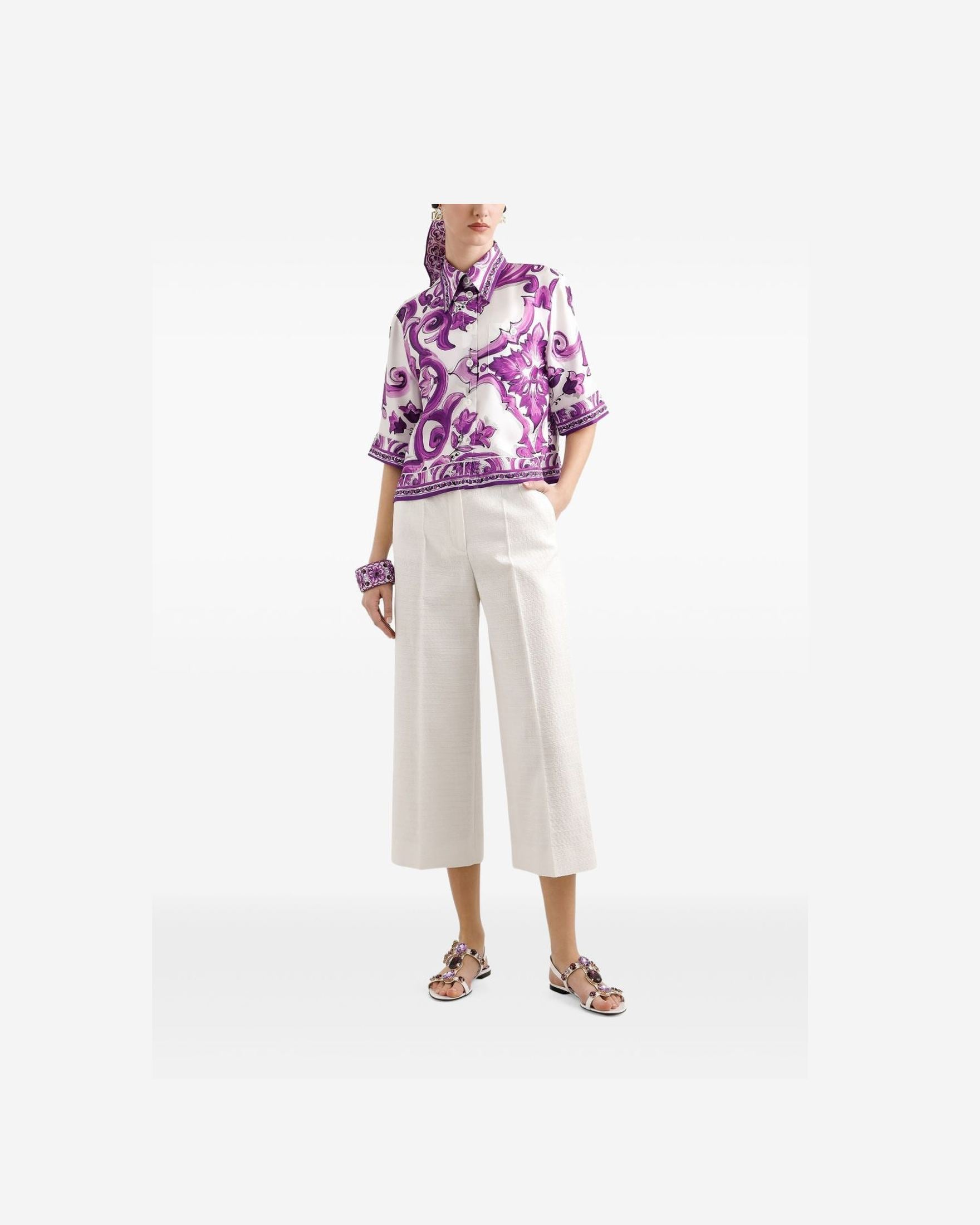 Dolce & Gabbana Purple Shirt Glam Steals