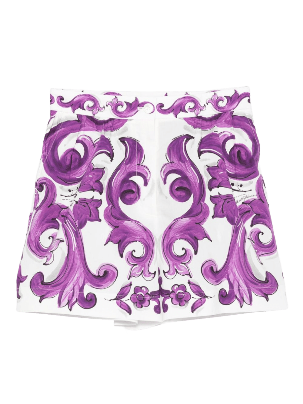 Dolce & Gabbana Purple Shorts Glam Steals