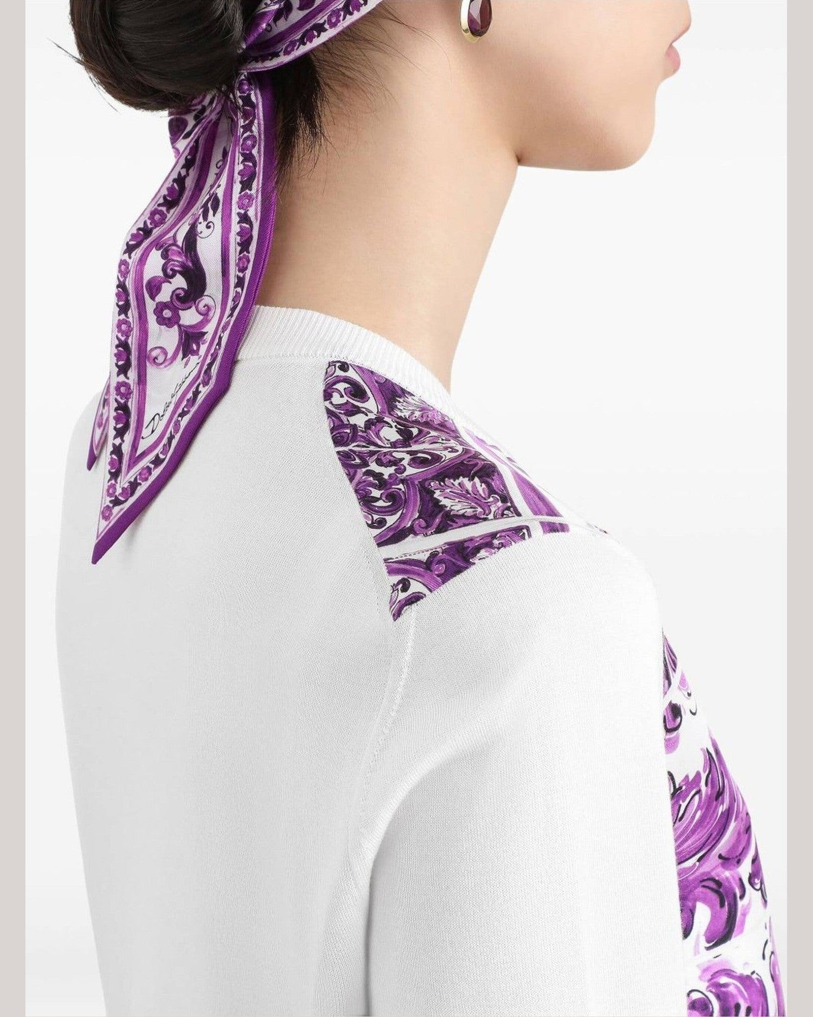 Dolce & Gabbana Purple Sweater Glam Steals