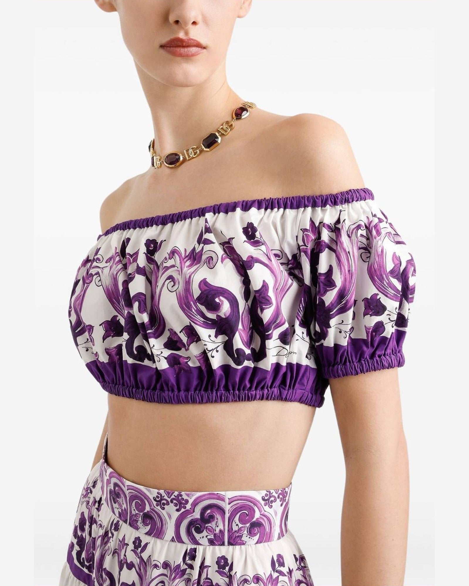 Dolce & Gabbana Purple Top Glam Steals