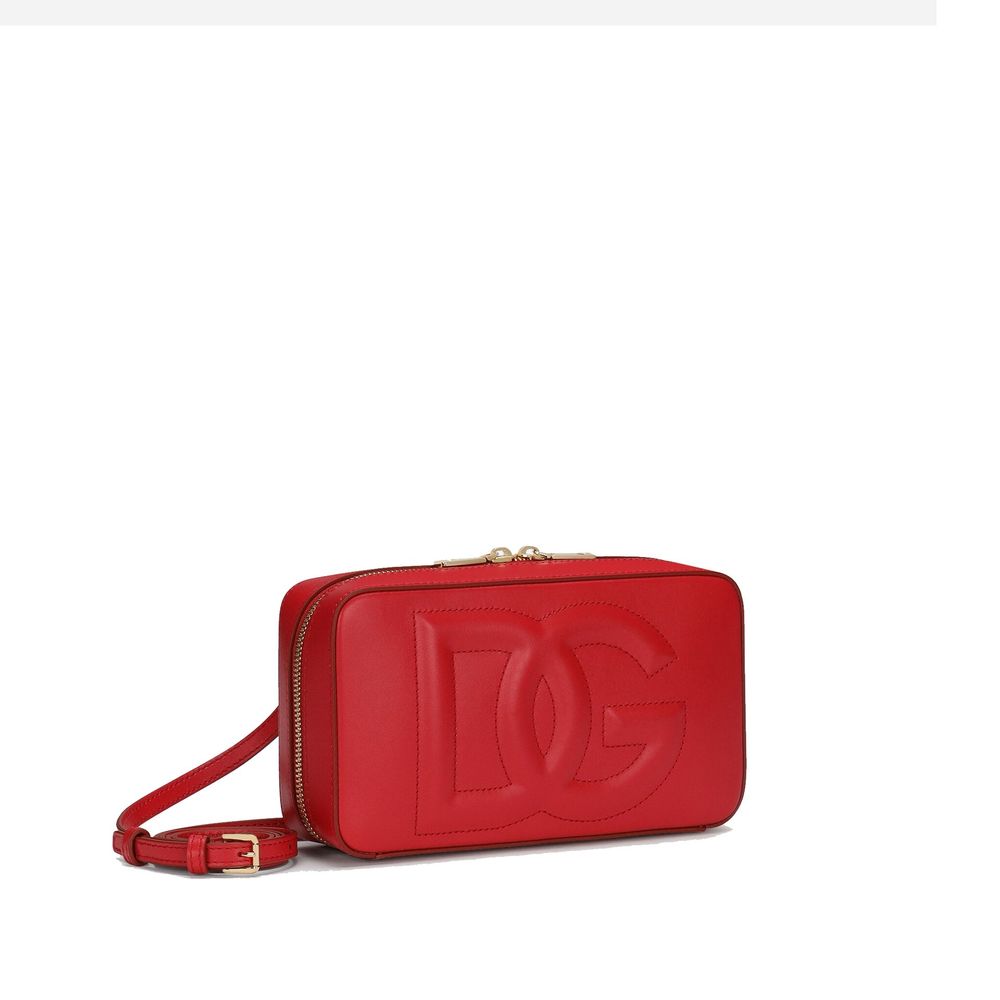 Dolce & Gabbana Red Calfskin Crossbody Bag Glam Steals