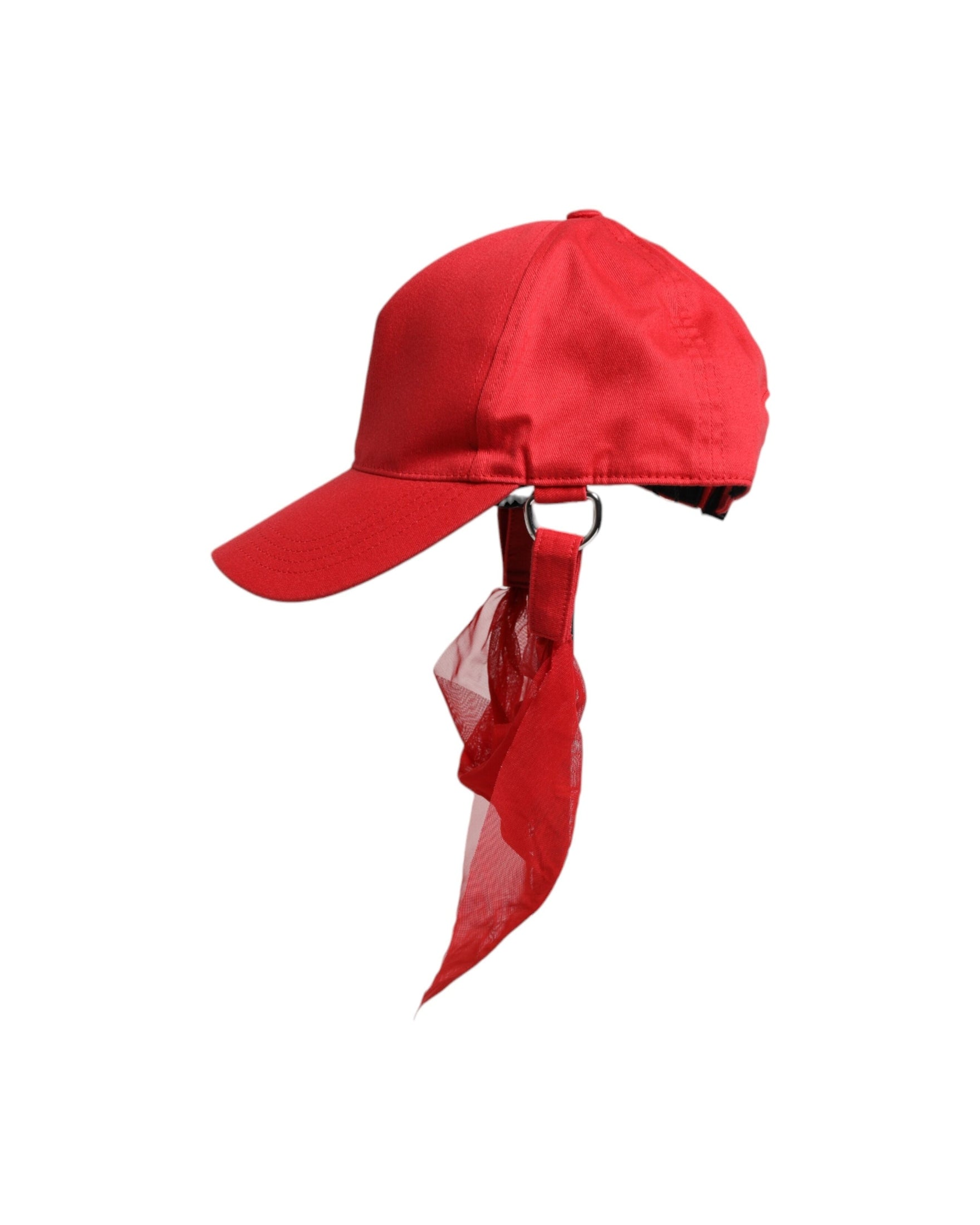 Dolce & Gabbana Red Cotton 6 Panels Women Baseball Cap Glam Steals