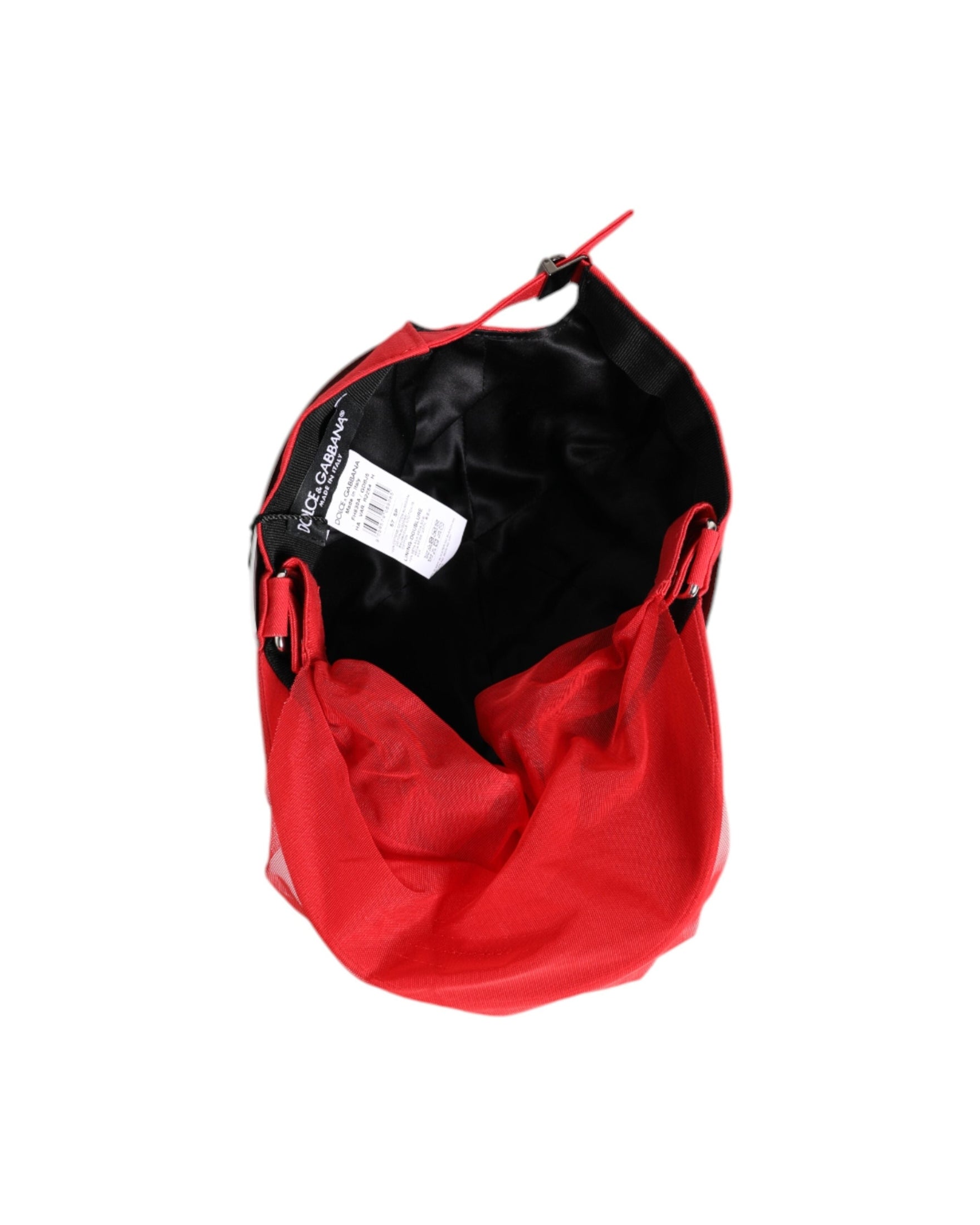 Dolce & Gabbana Red Cotton 6 Panels Women Baseball Cap Glam Steals