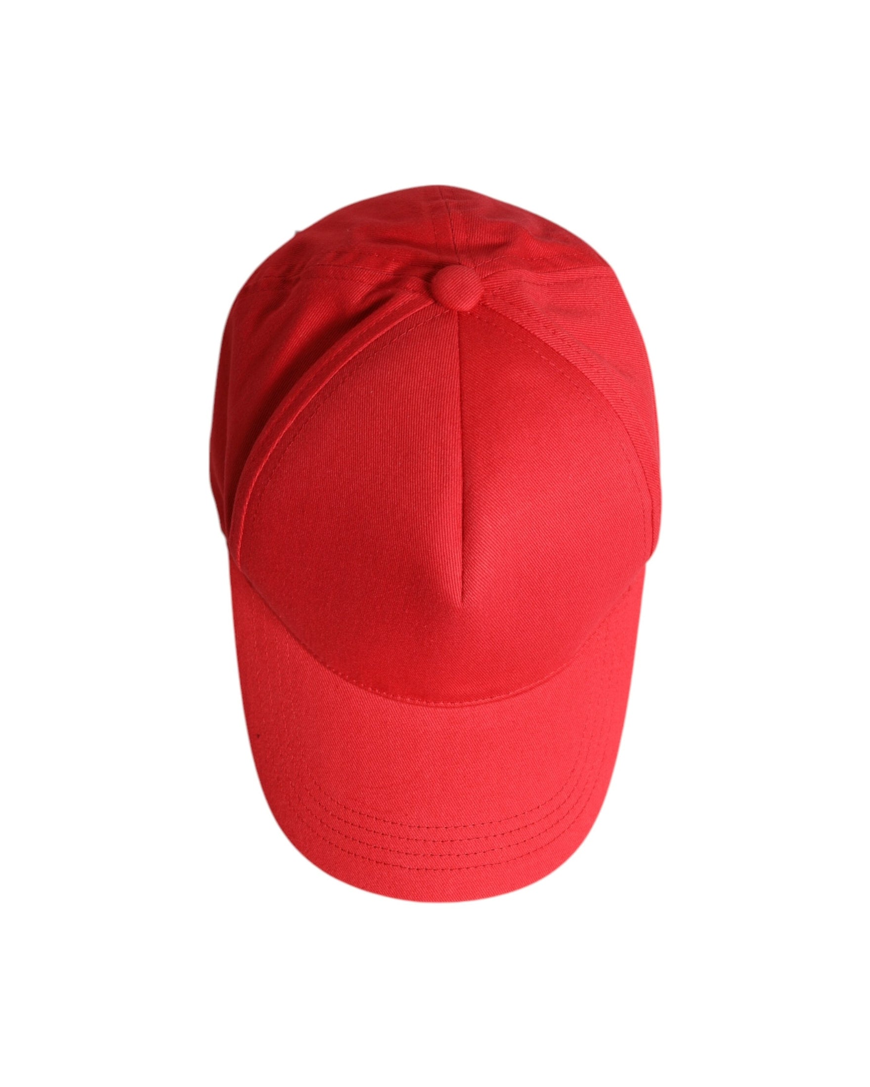 Dolce & Gabbana Red Cotton 6 Panels Women Baseball Cap Glam Steals