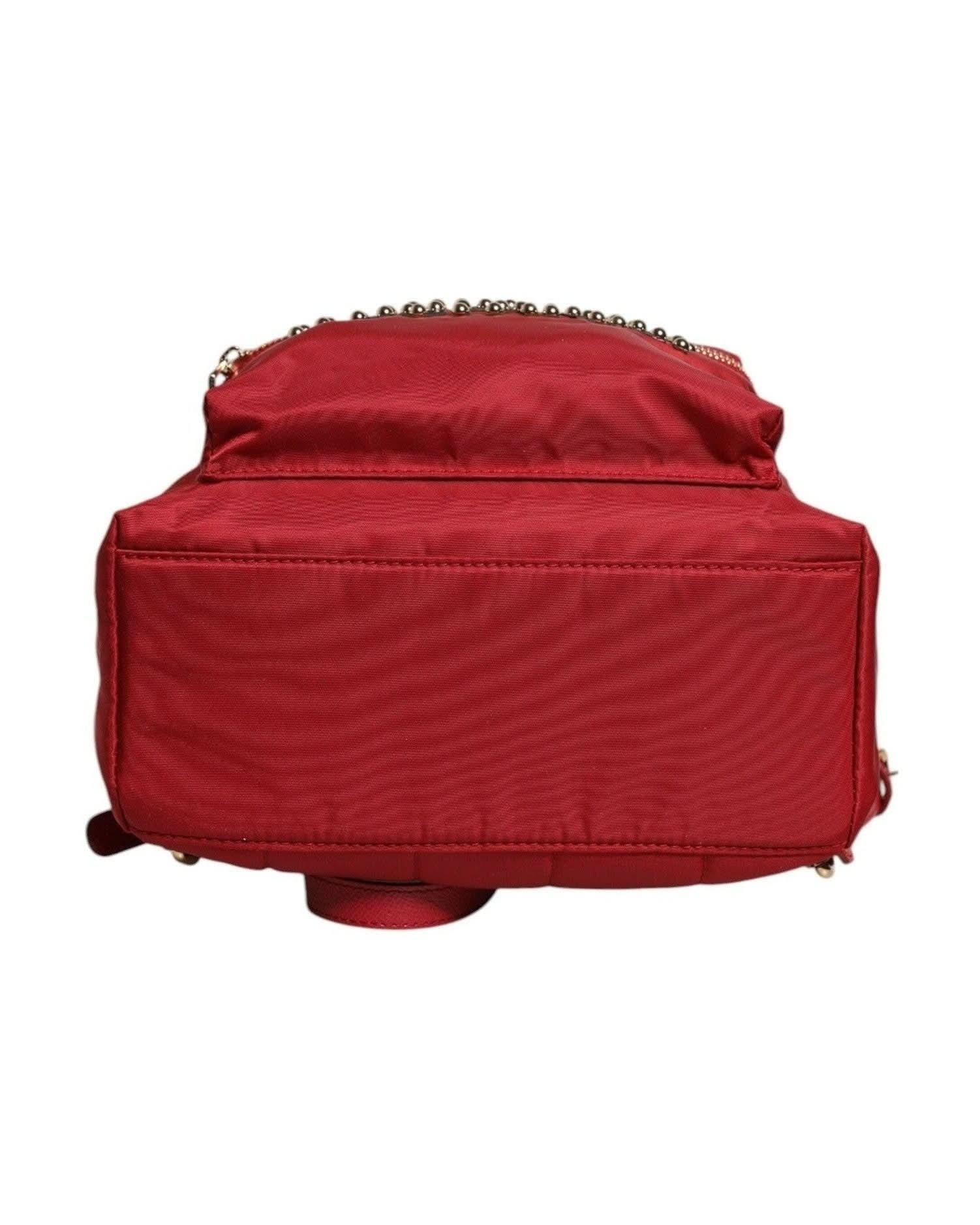 Dolce & Gabbana Red #Dgfamily Vulcano Embellishment Backpack Bag Backpacks