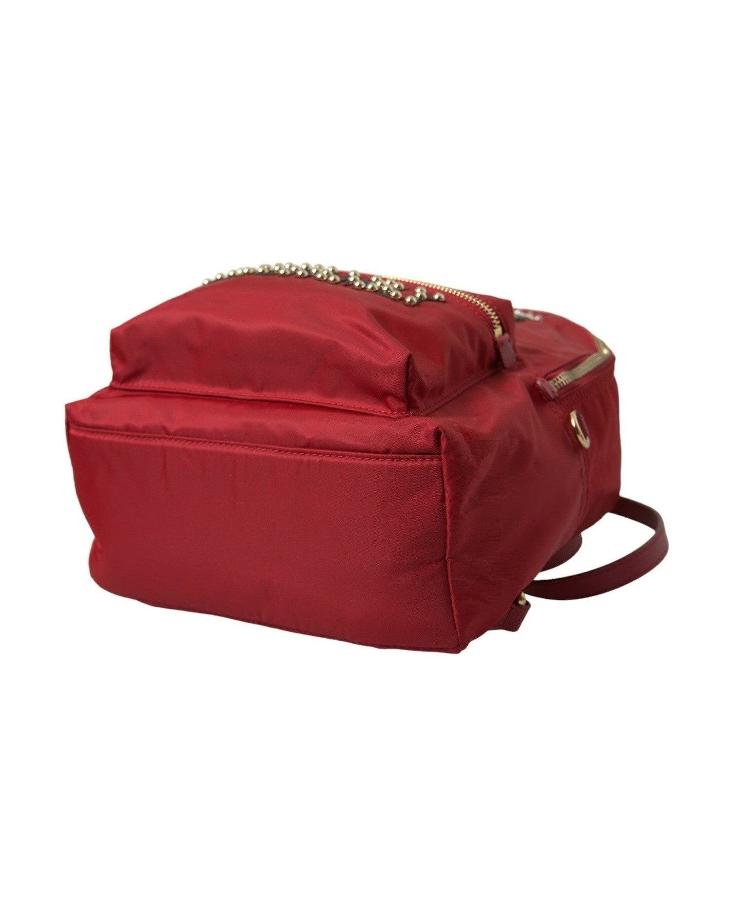 Dolce & Gabbana Embellished Backpack With Red Gold Detailing Glam Steals
