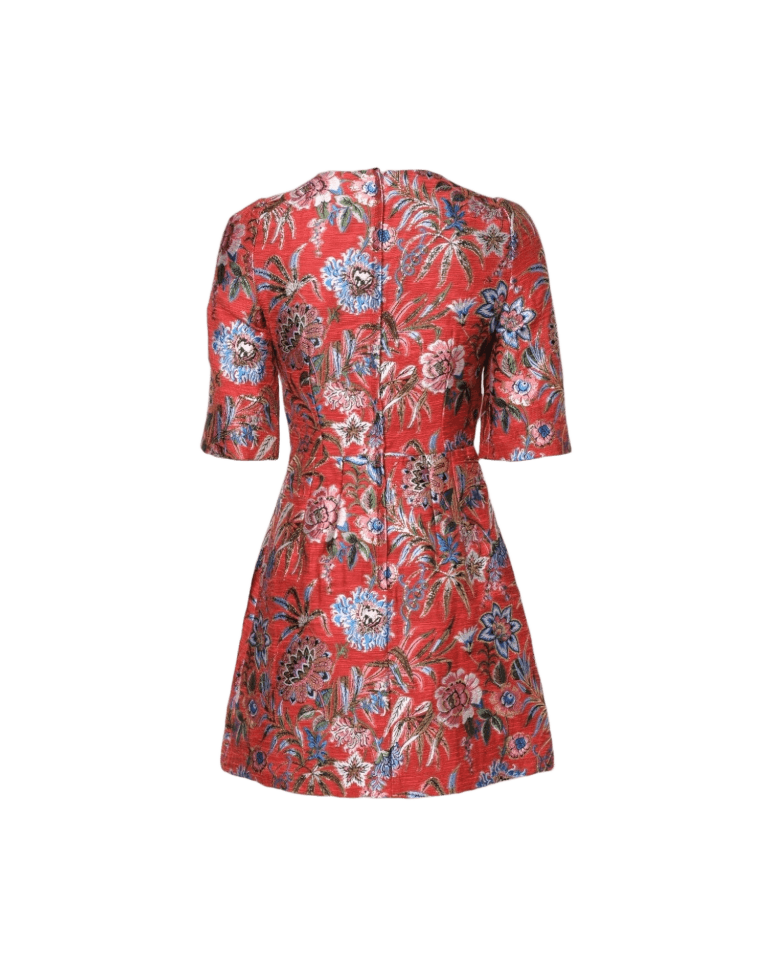 Dolce & Red Gabbana Floral Jacquard A Line Mini Dress Glam Steals
