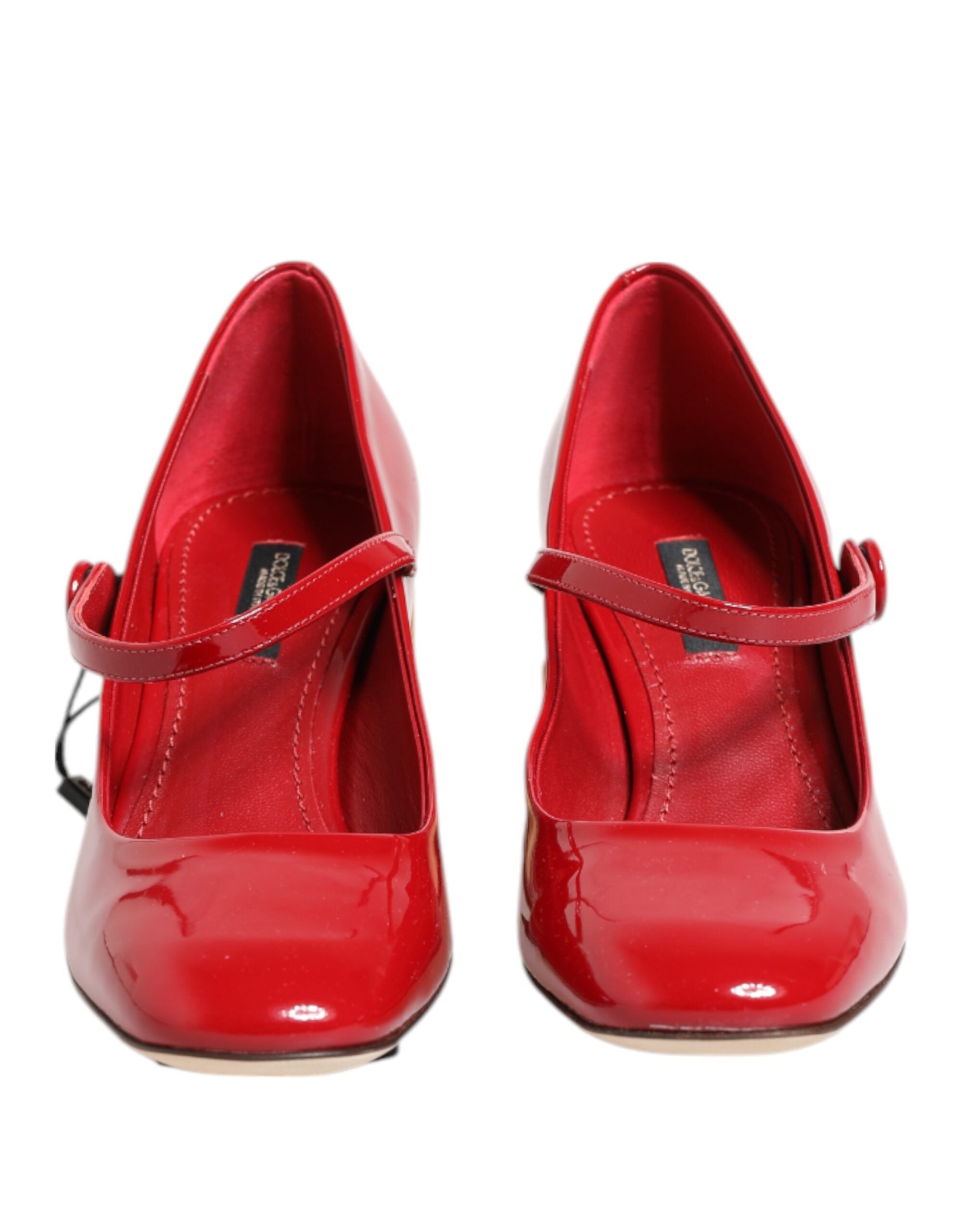 Dolce & Gabbana Red Leather Dg Logo Heels Sandals Shoes Glam Steals