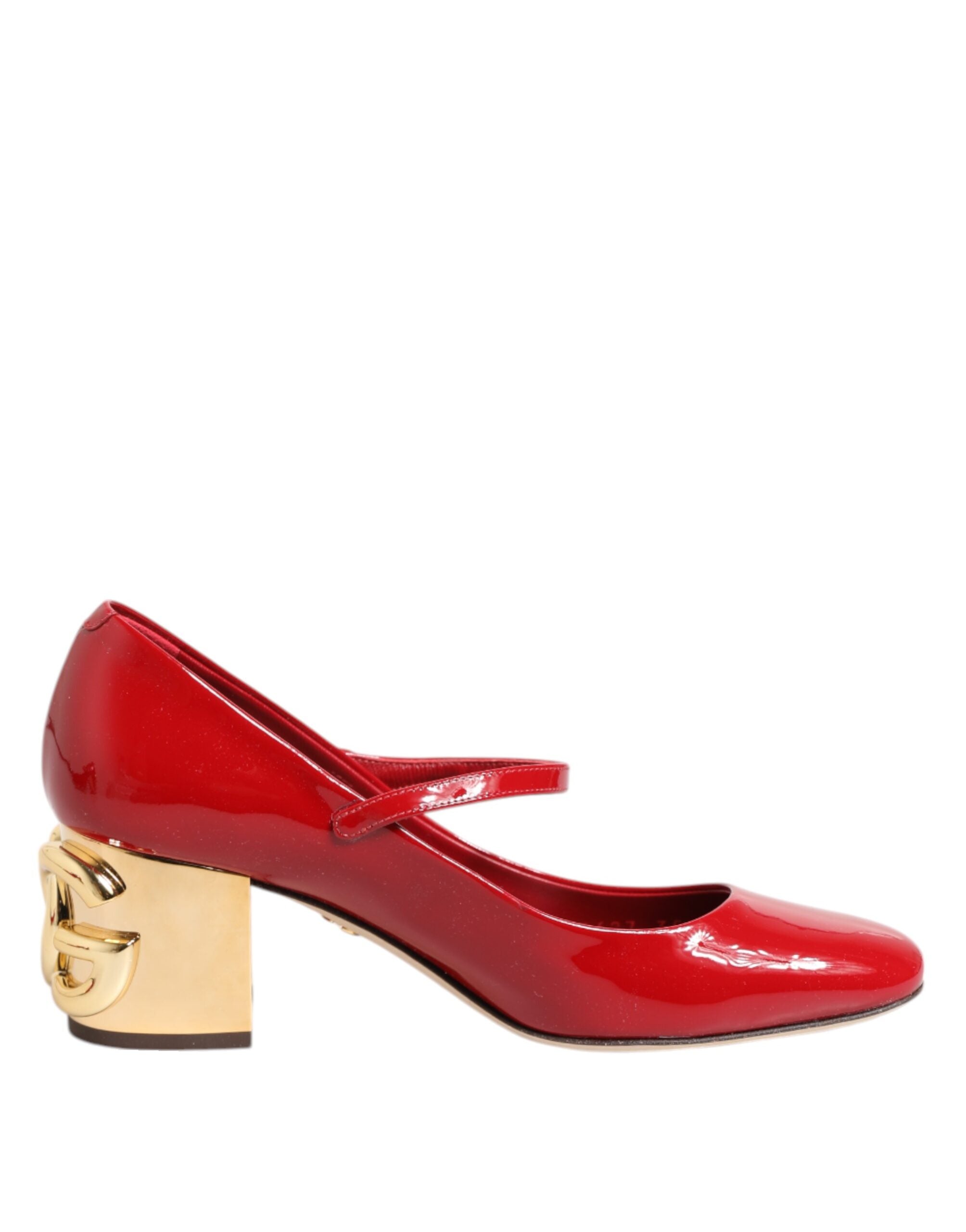 Dolce & Gabbana Red Leather Dg Logo Heels Sandals Shoes Glam Steals