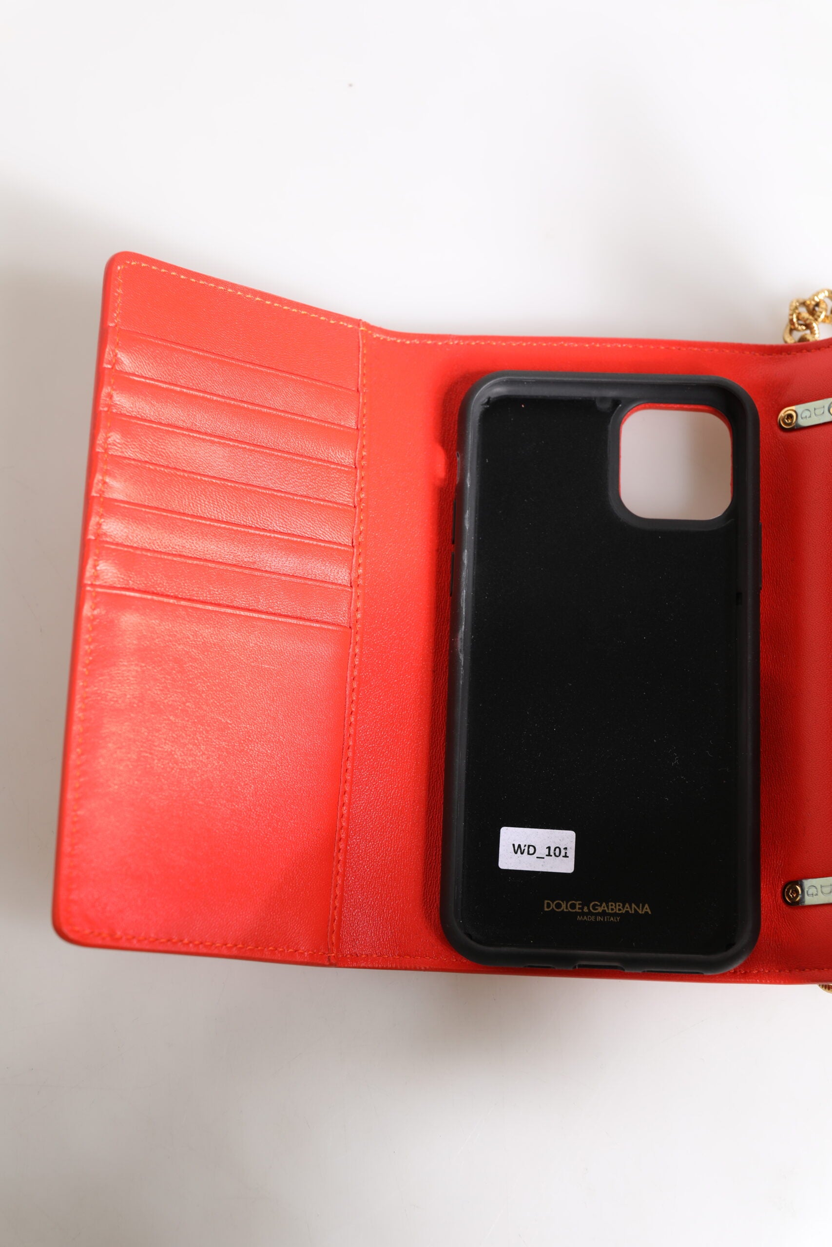 Dolce & Gabbana Red Leather Quilted Devotion Crossbody Phone Cover Bag Glam Steals