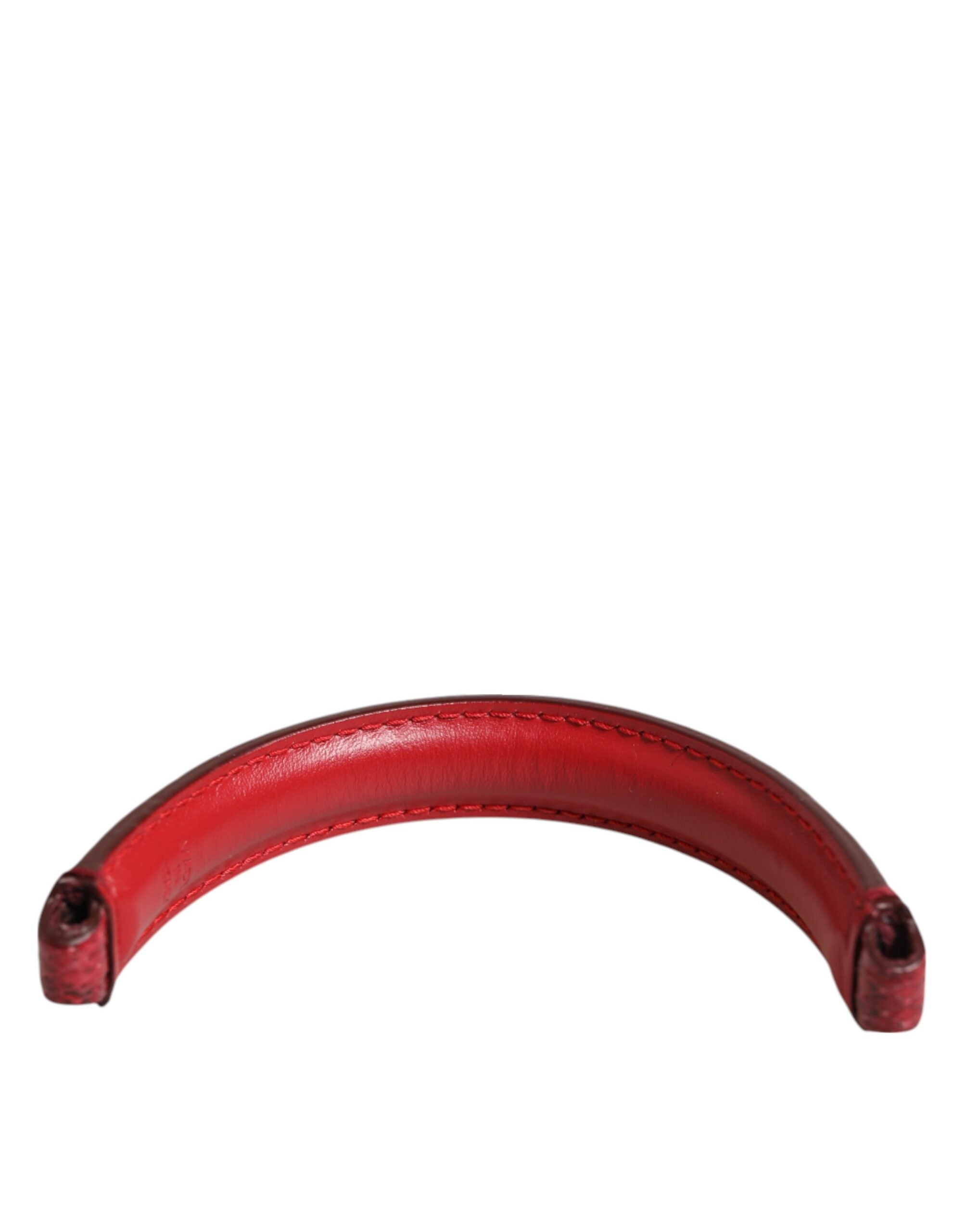 Dolce & Gabbana Red Leather Small Ayers Bag Handle Women Shoulder Strap Glam Steals