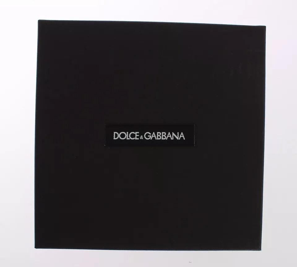 Dolce & Gabbana Red Leather Yellow Raffia Clasp Finder Keyring Keychain Glam Steals