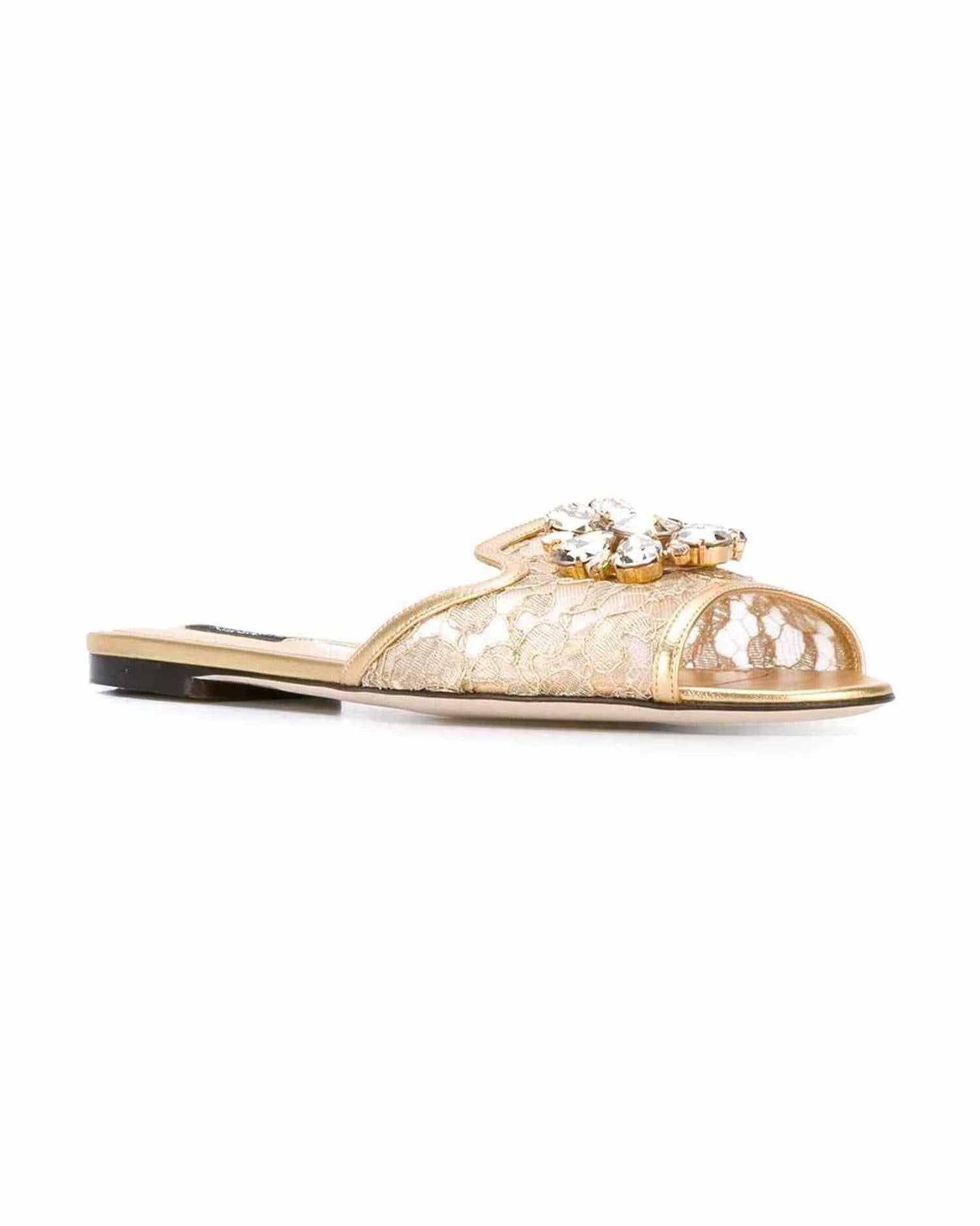 Dolce & Gabbana Sandals Golden Sandals
