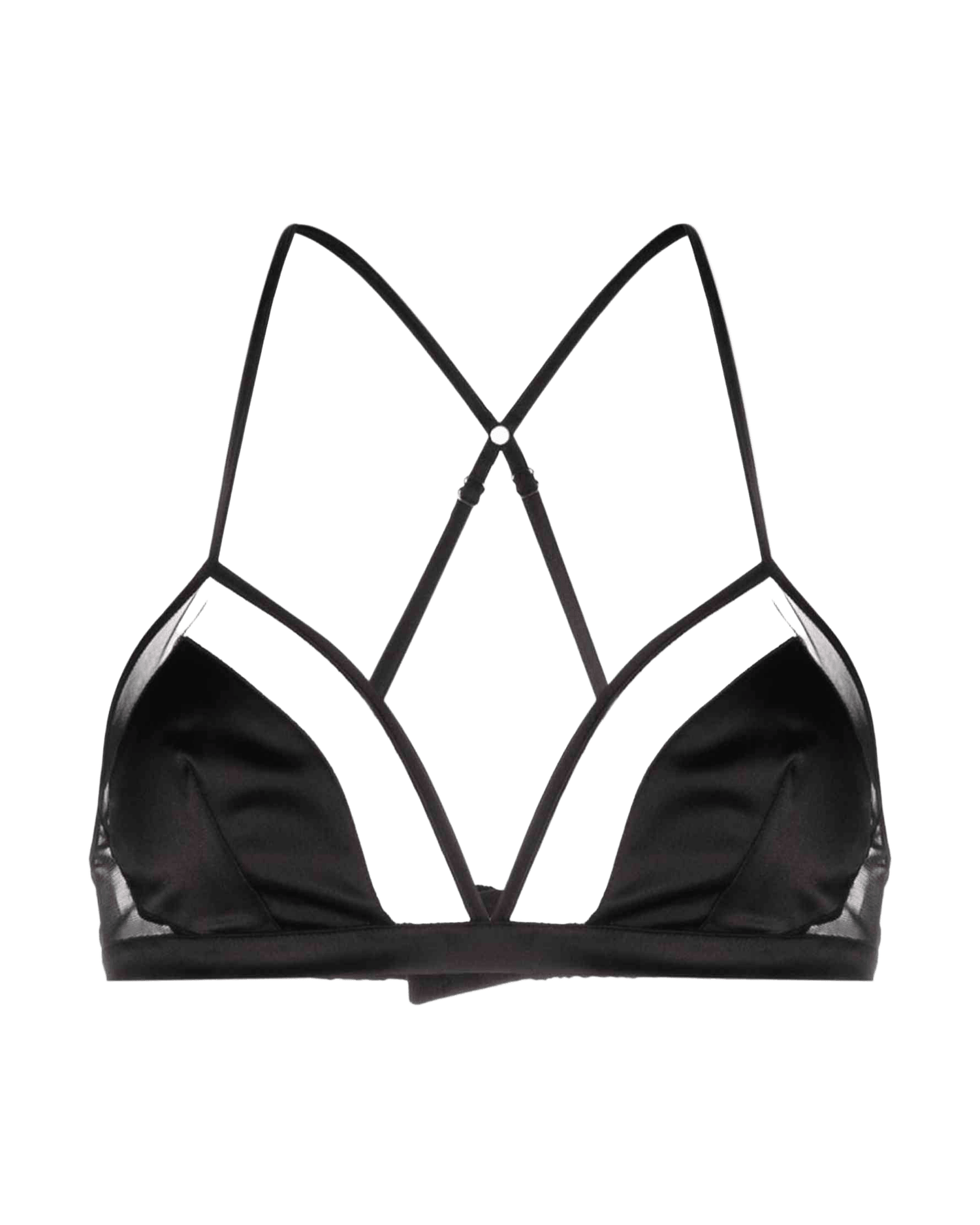 Dolce & Gabbana Satin Panelled Tulle Bra Glam Steals