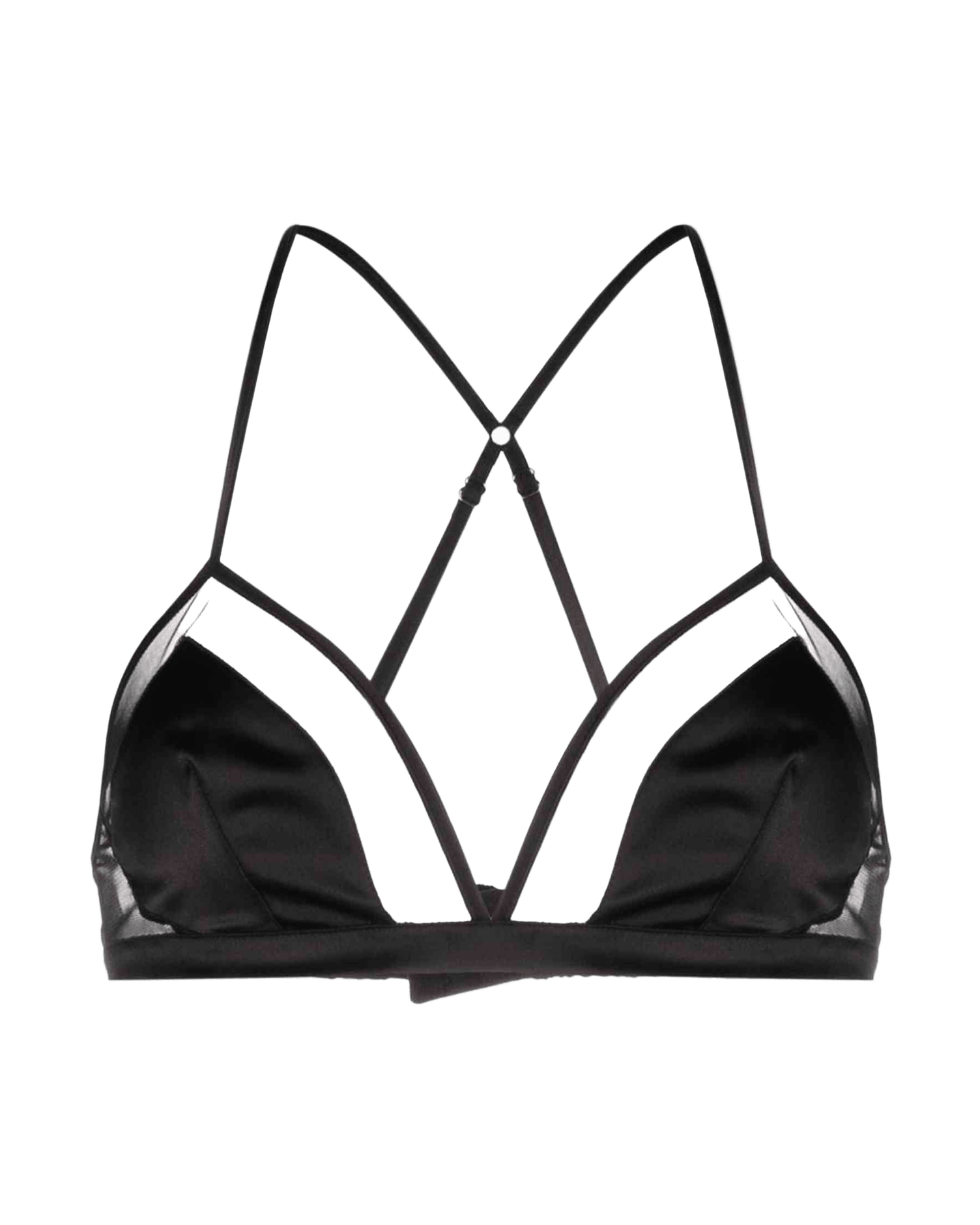 Dolce & Gabbana Satin Panelled Tulle Bra Glam Steals