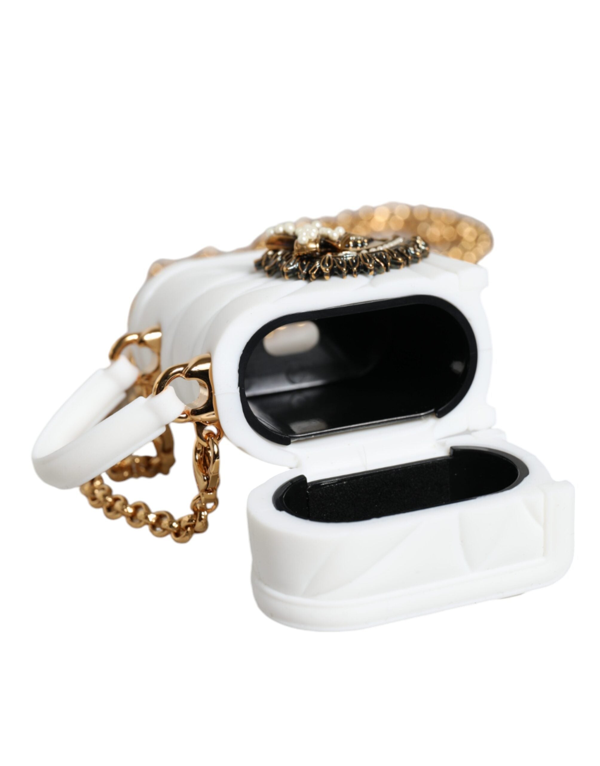 Dolce & Gabbana Silicone Devotion Heart Cover Hand Bag Airpod White Case Glam Steals