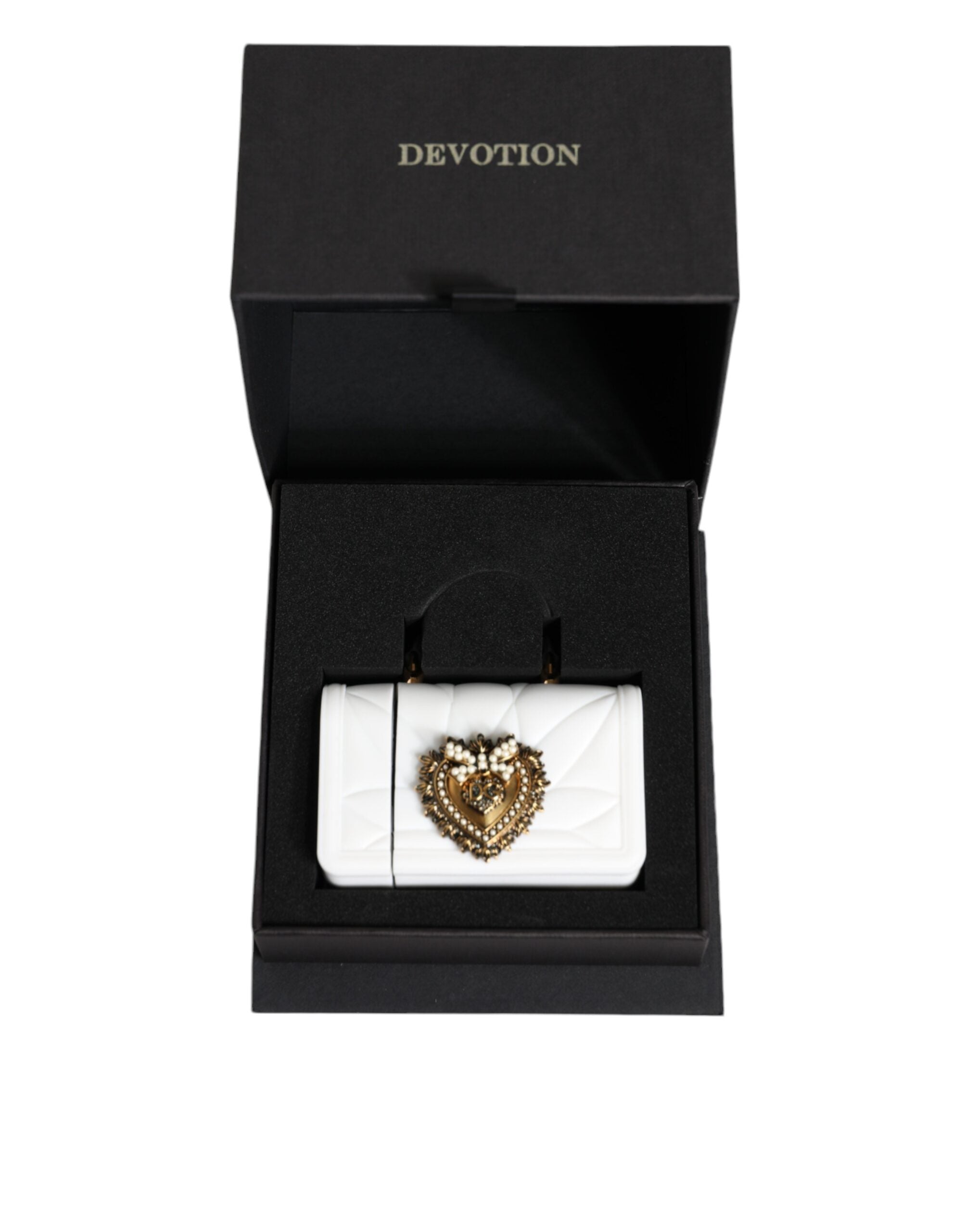 Dolce & Gabbana Silicone Devotion Heart Cover Hand Bag Airpod White Case Glam Steals