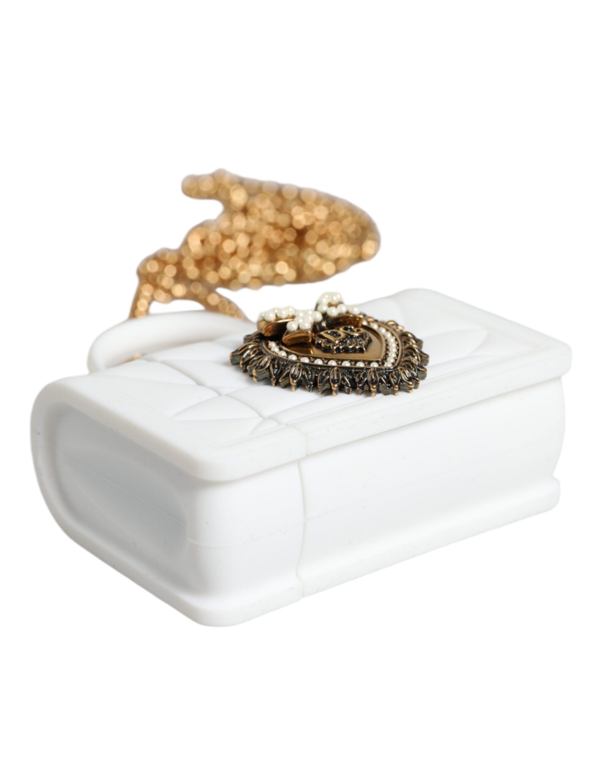 Dolce & Gabbana Silicone Devotion Heart Cover Hand Bag Airpod White Case Glam Steals