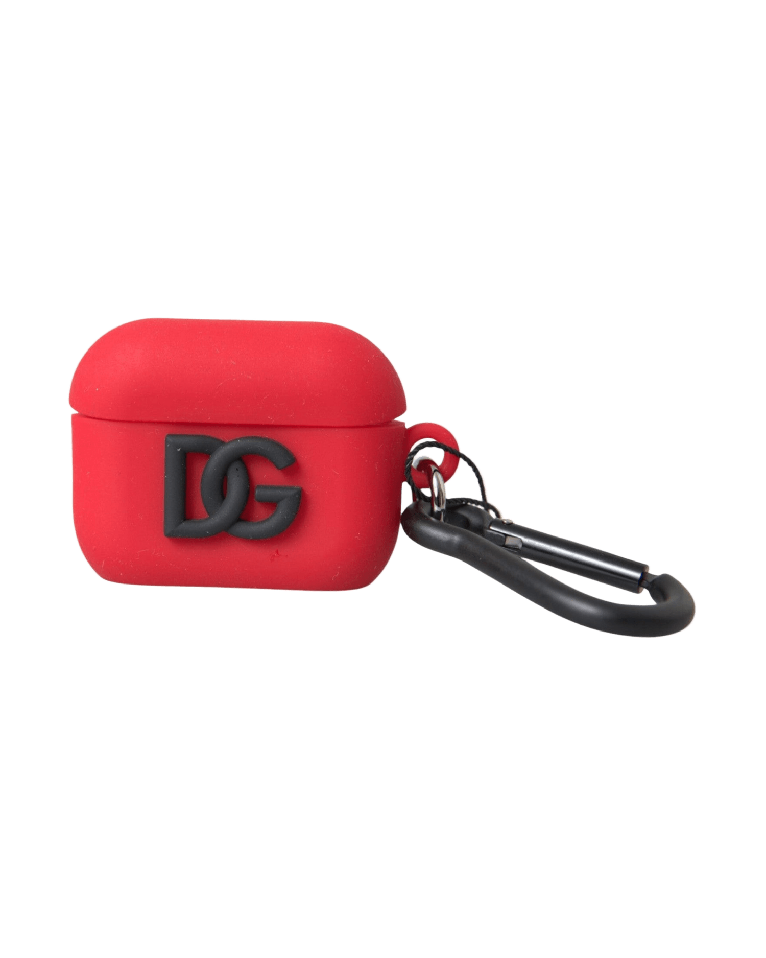Dolce & Gabbana Silicone Rubber Logo Embossed Airpods Red Case Glam Steals