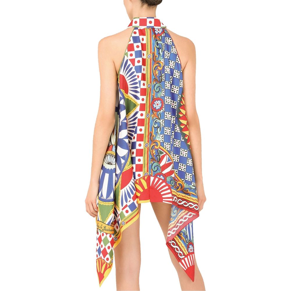 Dolce & Gabbana Silk Halterneck Shirt Glam Steals