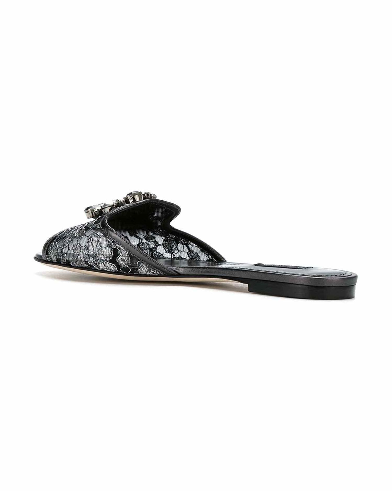 Dolce & Gabbana Silver Sandals Glam Steals