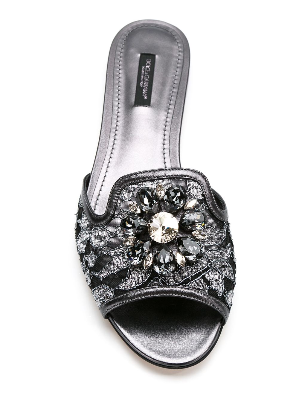 Dolce & Gabbana Silver Sandals Glam Steals